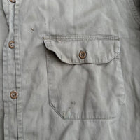 1950’s/60’s Stur-Dee Twist Twill Khaki Work Shirt Large
