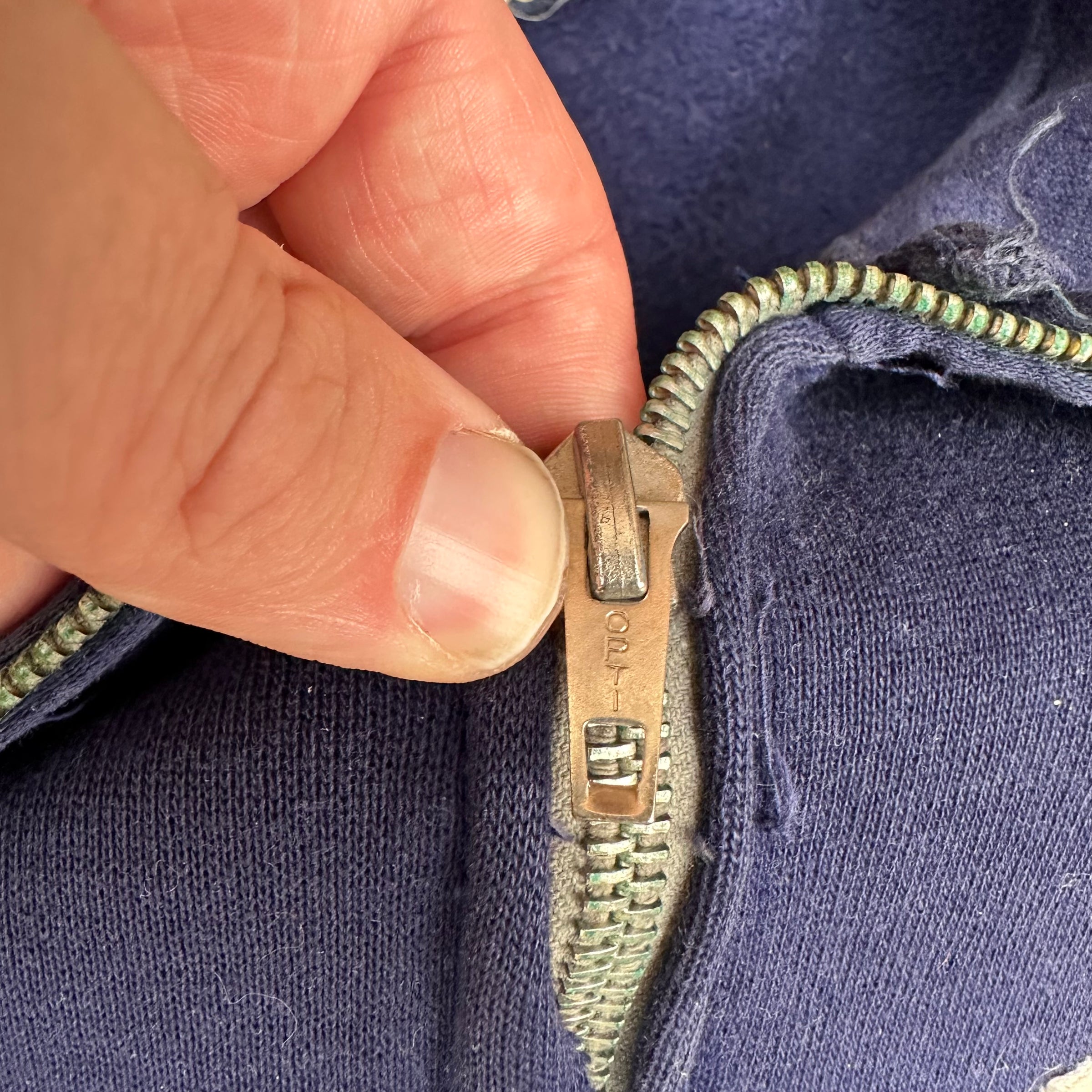 1970’s German Full Zip Cotton Sweatshirt Size 42