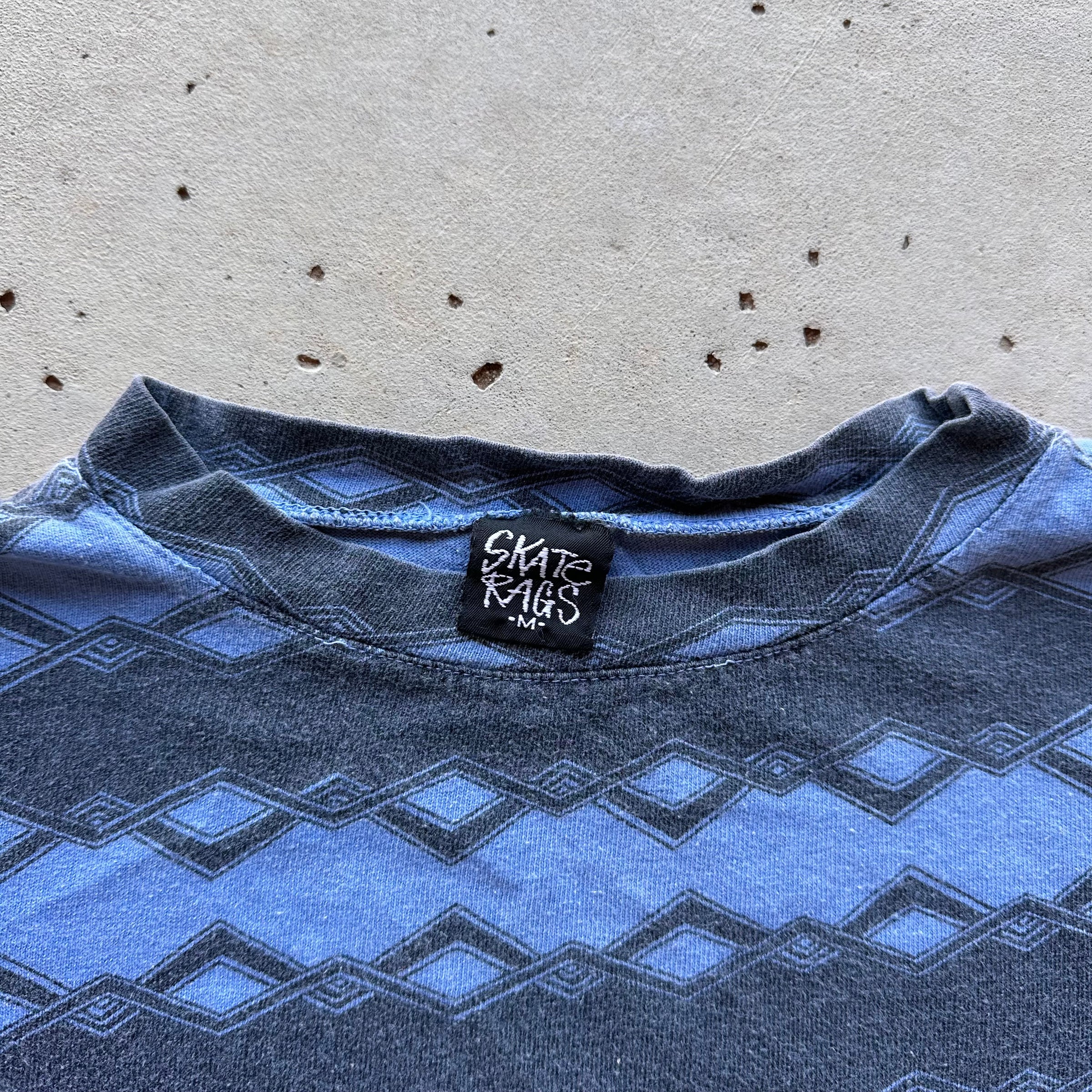 1980’s/90’s Skate Rags Striped T-Shirt Boxy XL