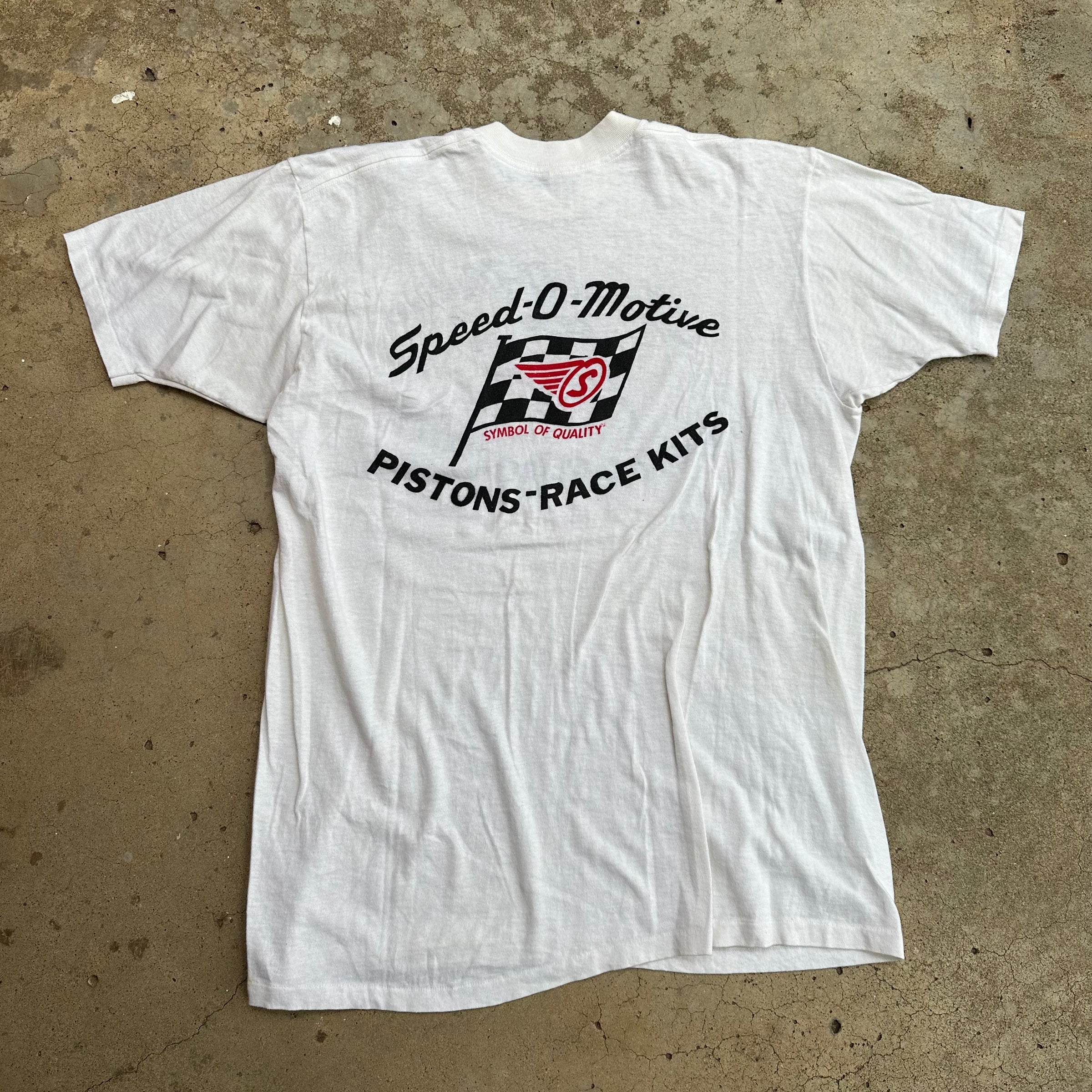 1960’s Speed-O-Motive Drag Racing T-Shirt Large