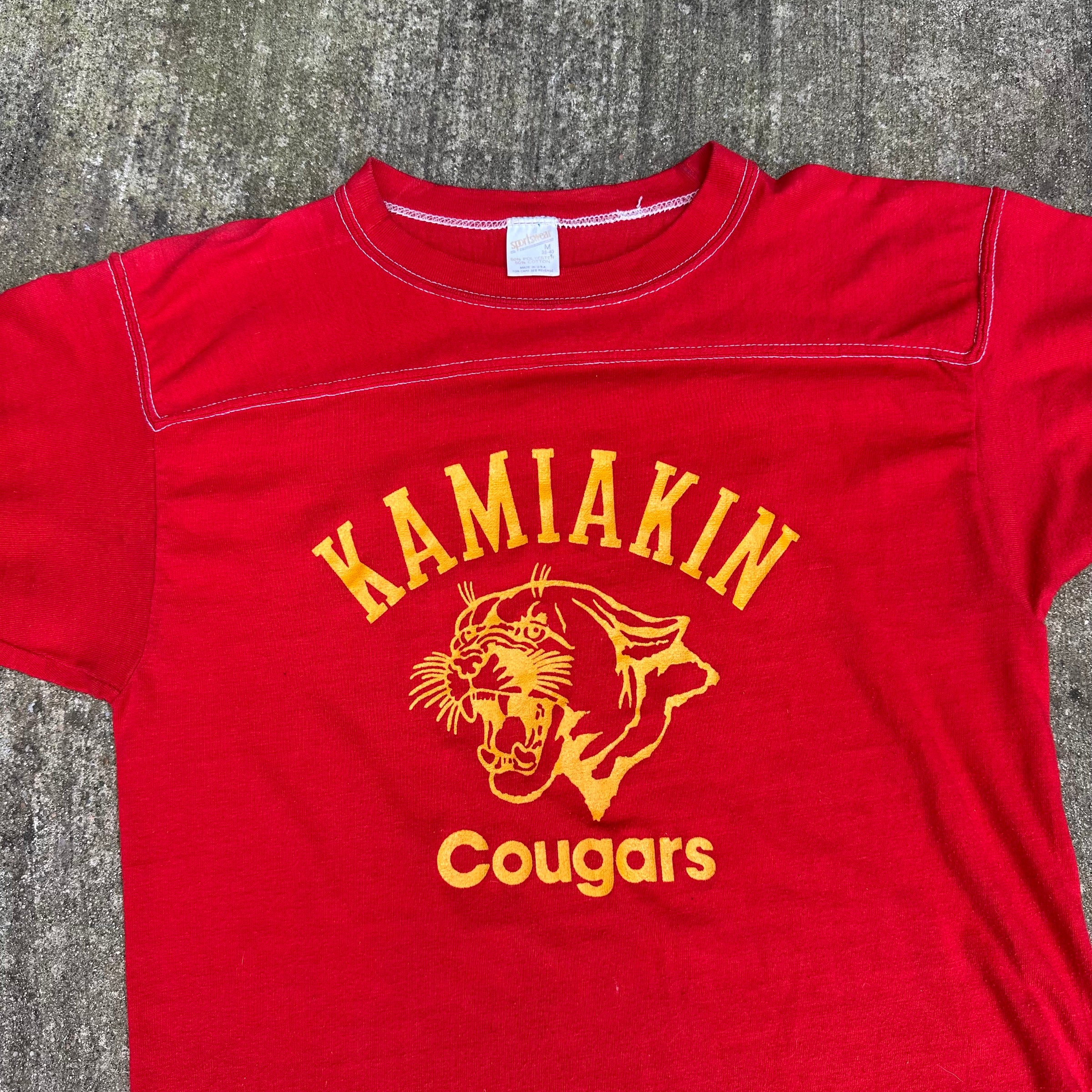 1980’s Kamiakin Cougars Jersey Style T-Shirt Small