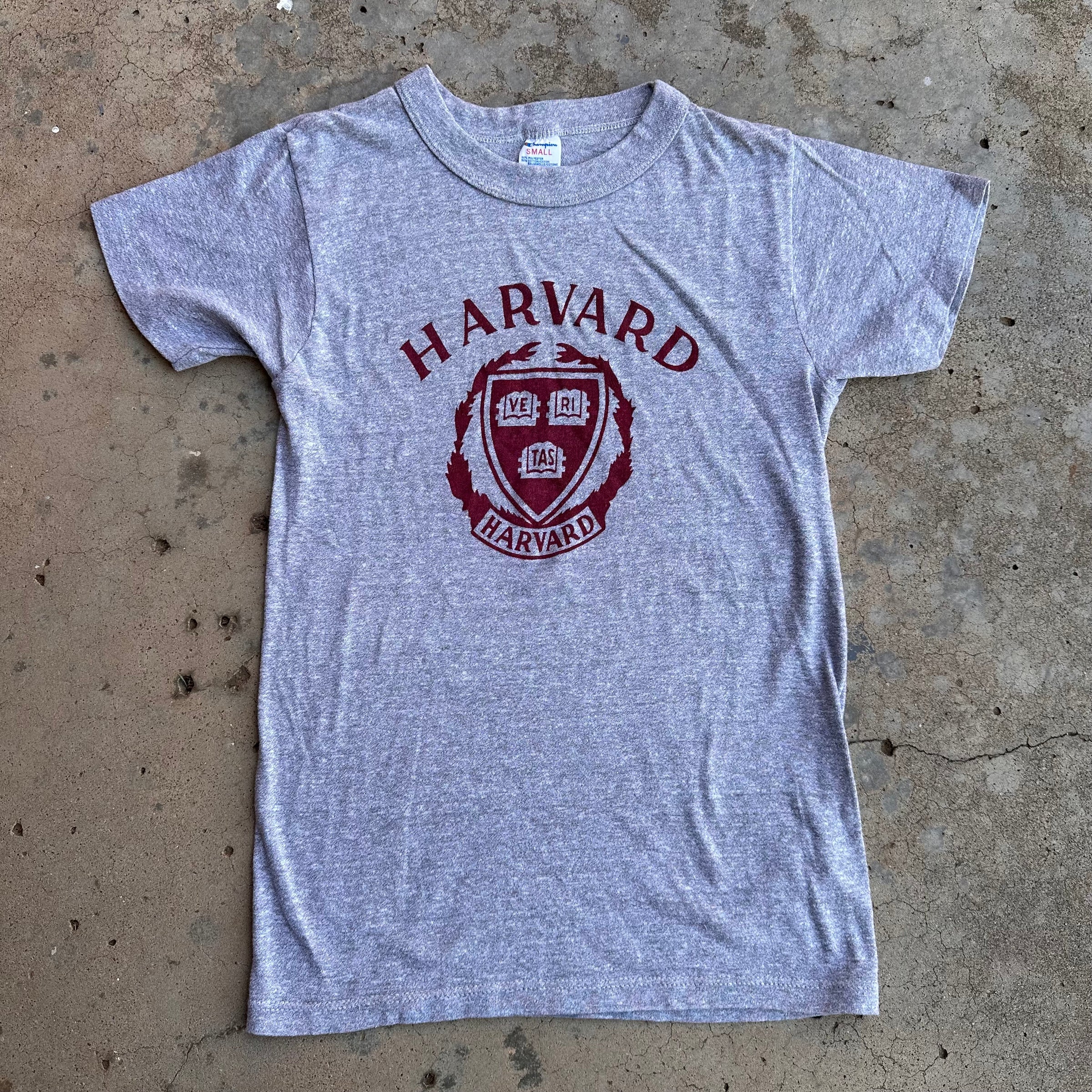 1980’s Harvard Champion Heather Grey T-Shirt Small