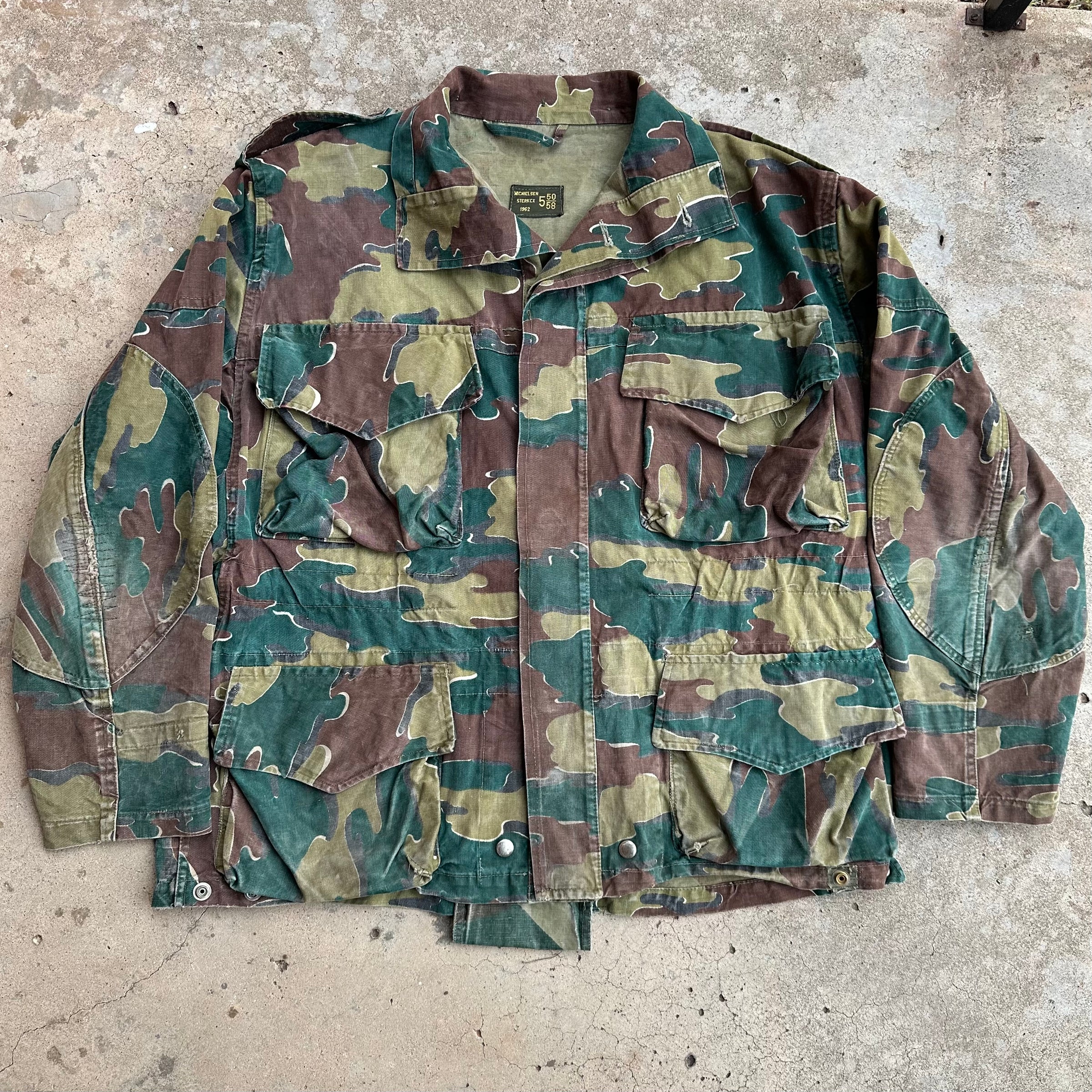 1960’s Belgian Jigsaw Camo Paratrooper Smock Jacket
