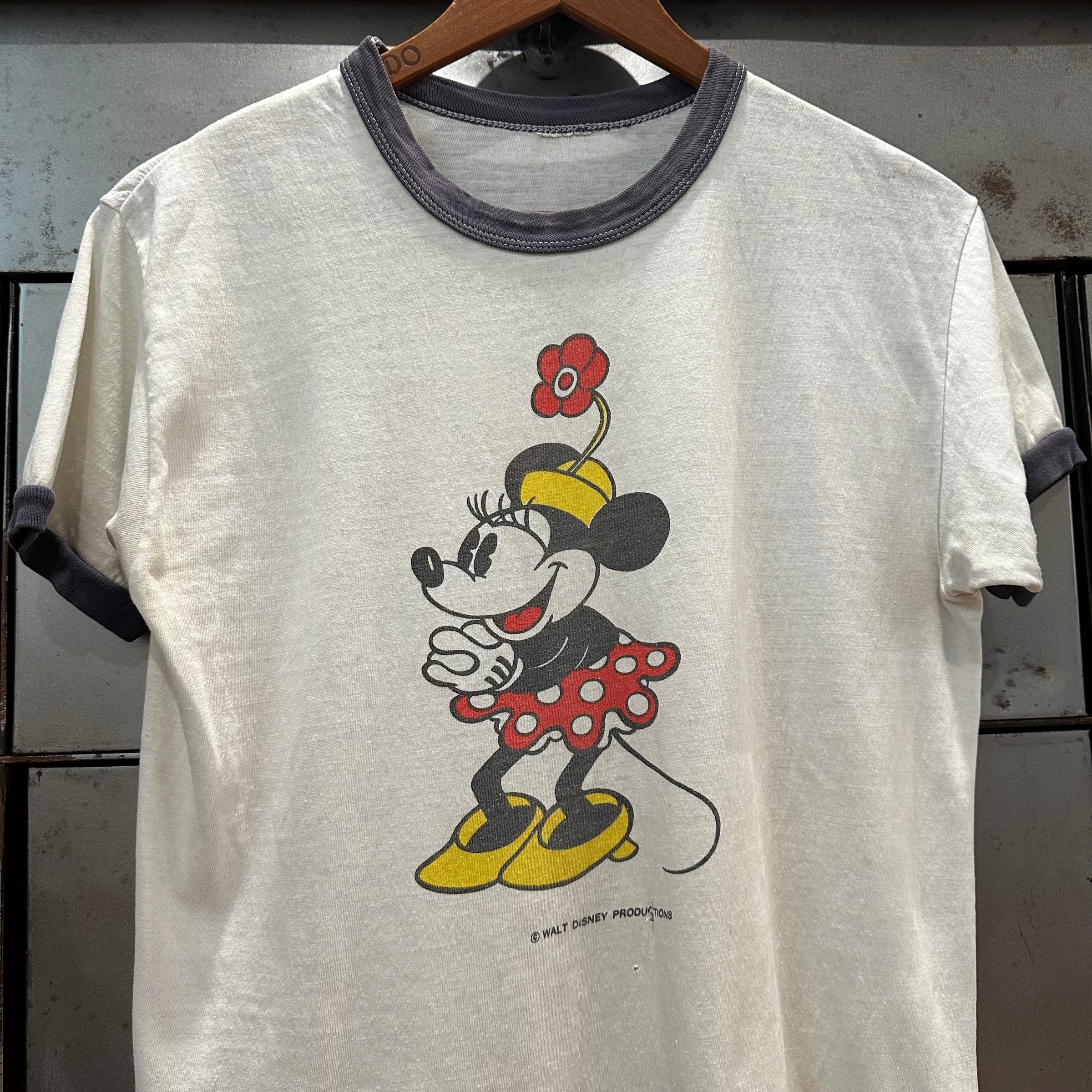 1970’s/80’s Minnie Mouse Ringer T-Shirt Medium