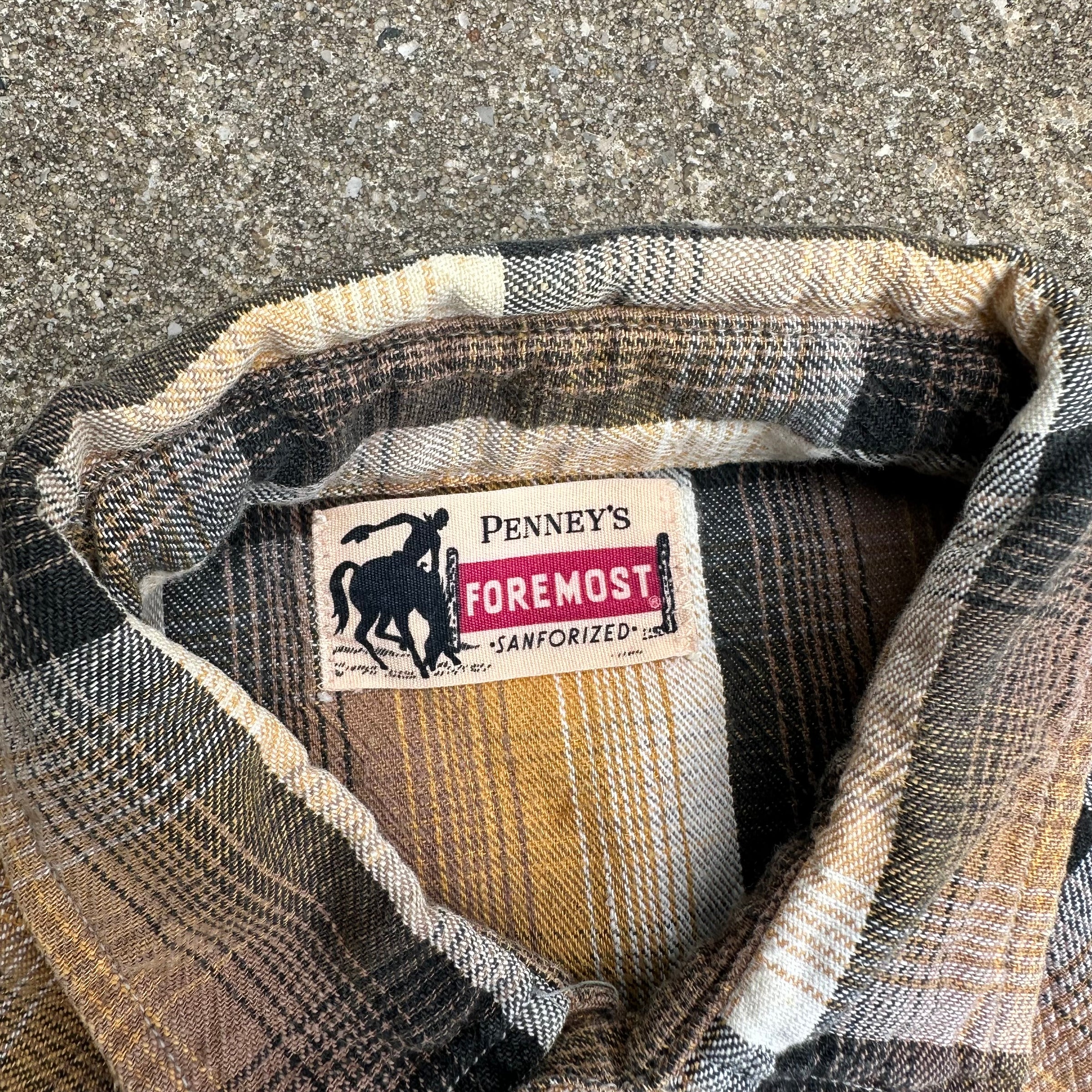 1950’s Penney’s Foremost Cotton Western Shirt Small