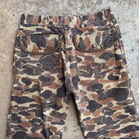 1970’s Carhartt Duck Camo Canvas Pants 32” Waist