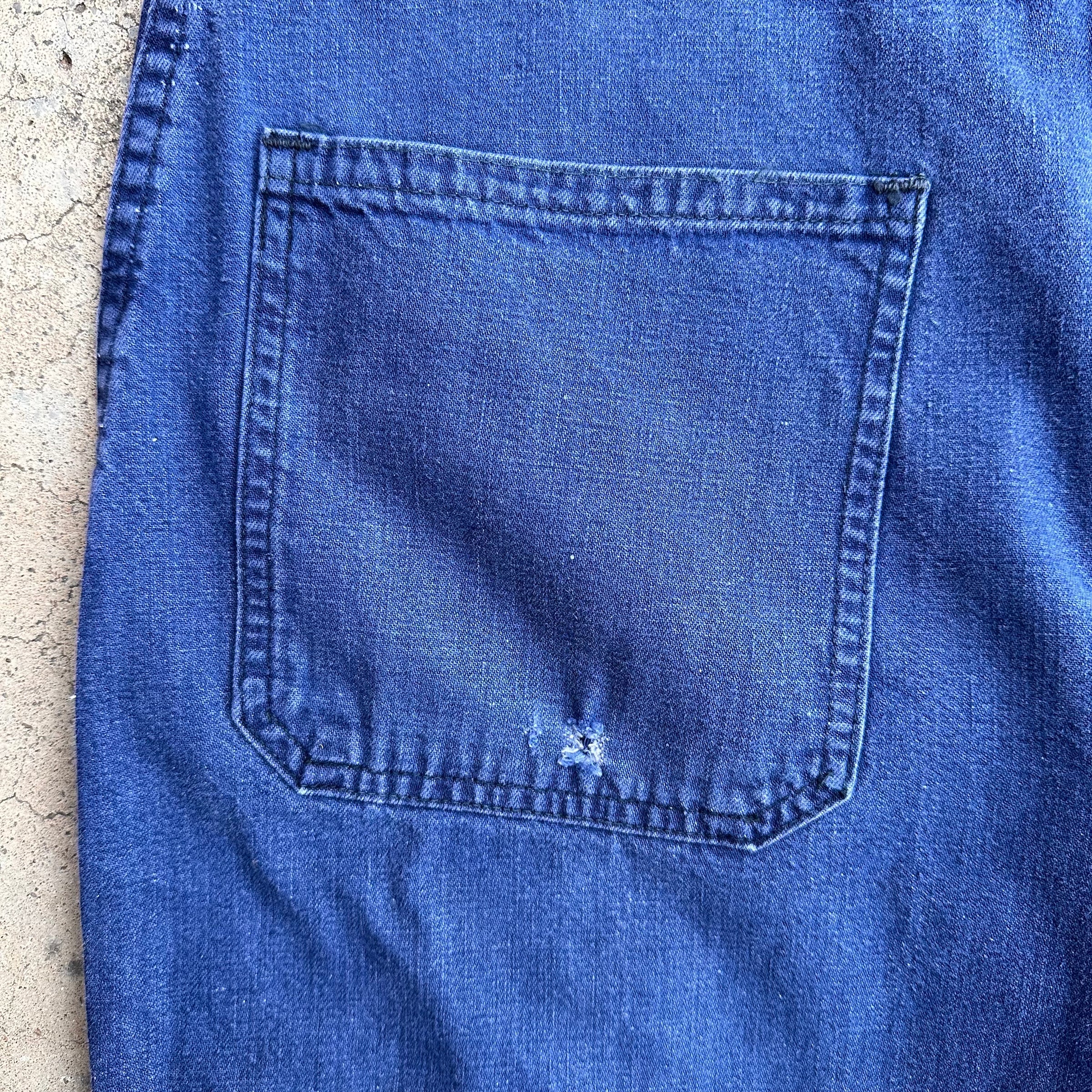 1950’s/60’s US Navy Denim Trousers 34” x 29”
