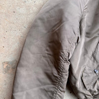 1990’s Alpha Industries Brown Reversible MA-1 Flight Jacket Large 27” Chest