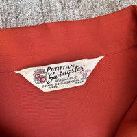 1940’s/50’s Puritan Swingster Embroidered Gabardine Shirt XL