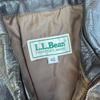 1980’s LL Bean A-2 Style Leather Jacket Size 42
