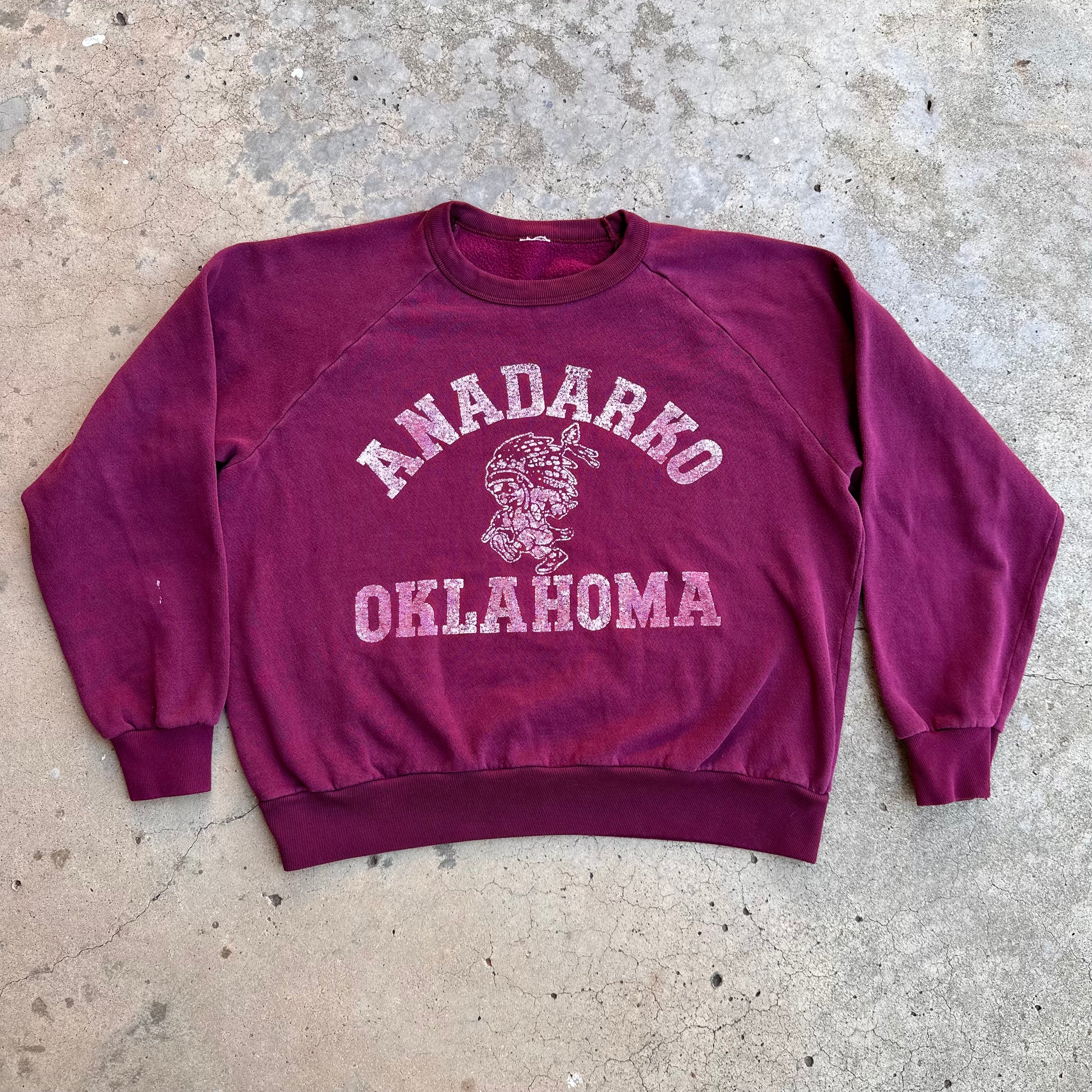 1970’s Anadarko Oklahoma Crewneck Sweatshirt 23" Chest