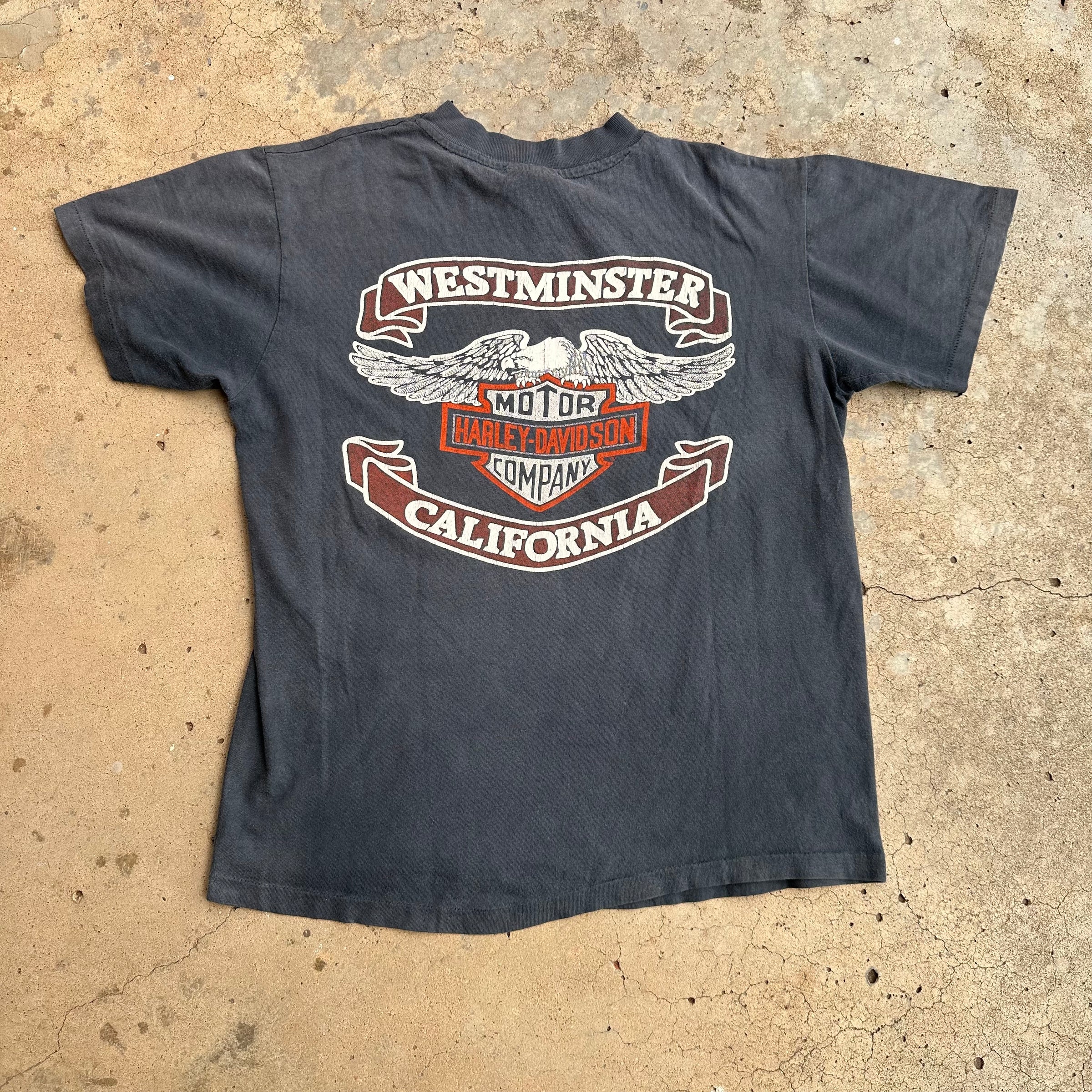 1980’s Harley Davidson “Rice Burning” T-Shirt Medium