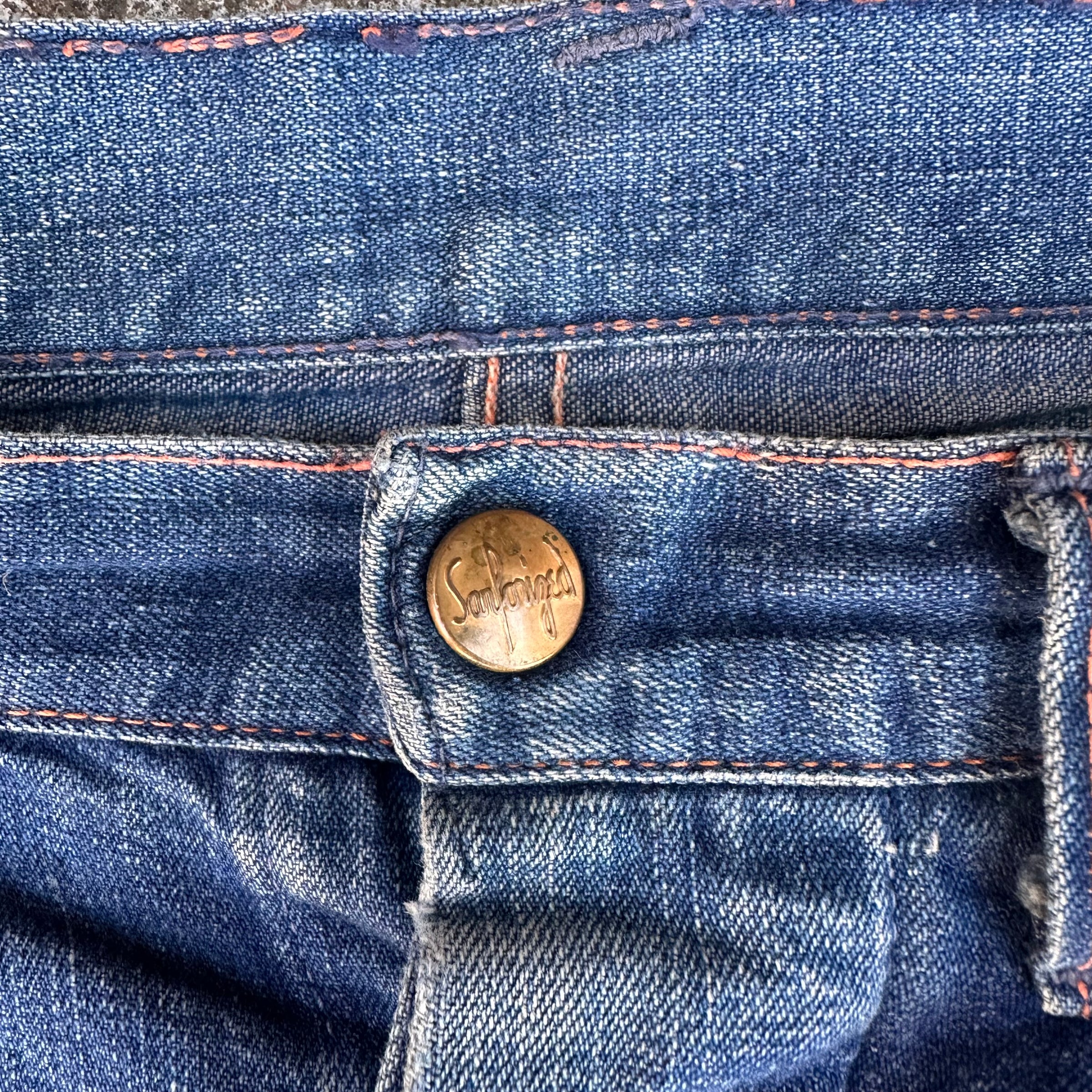 1940’s Sanforized Donut Button Denim Carpenter Jeans 31” x 30”