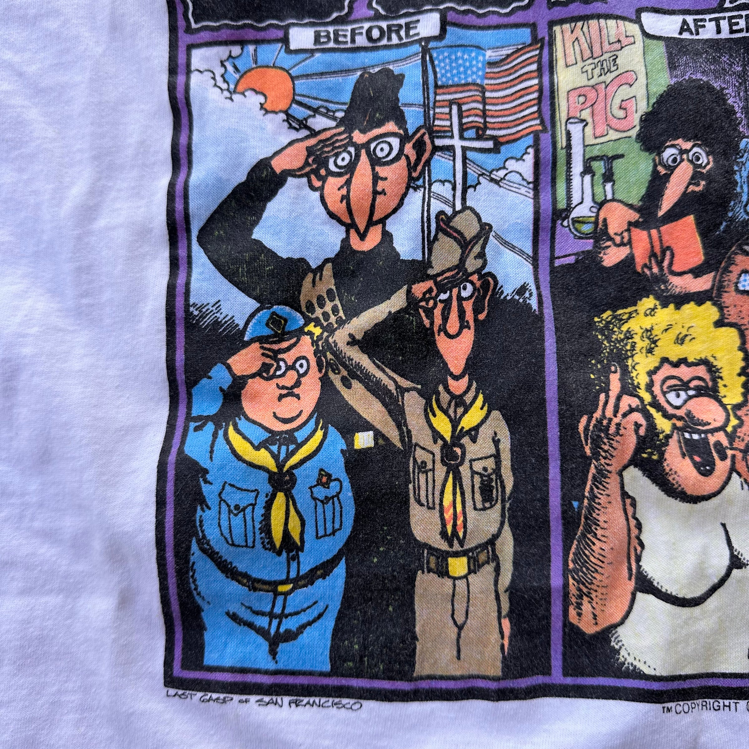 1985 Dope Gilbert Shelton Fabulous Furry Freak Brothers T-Shirt XL