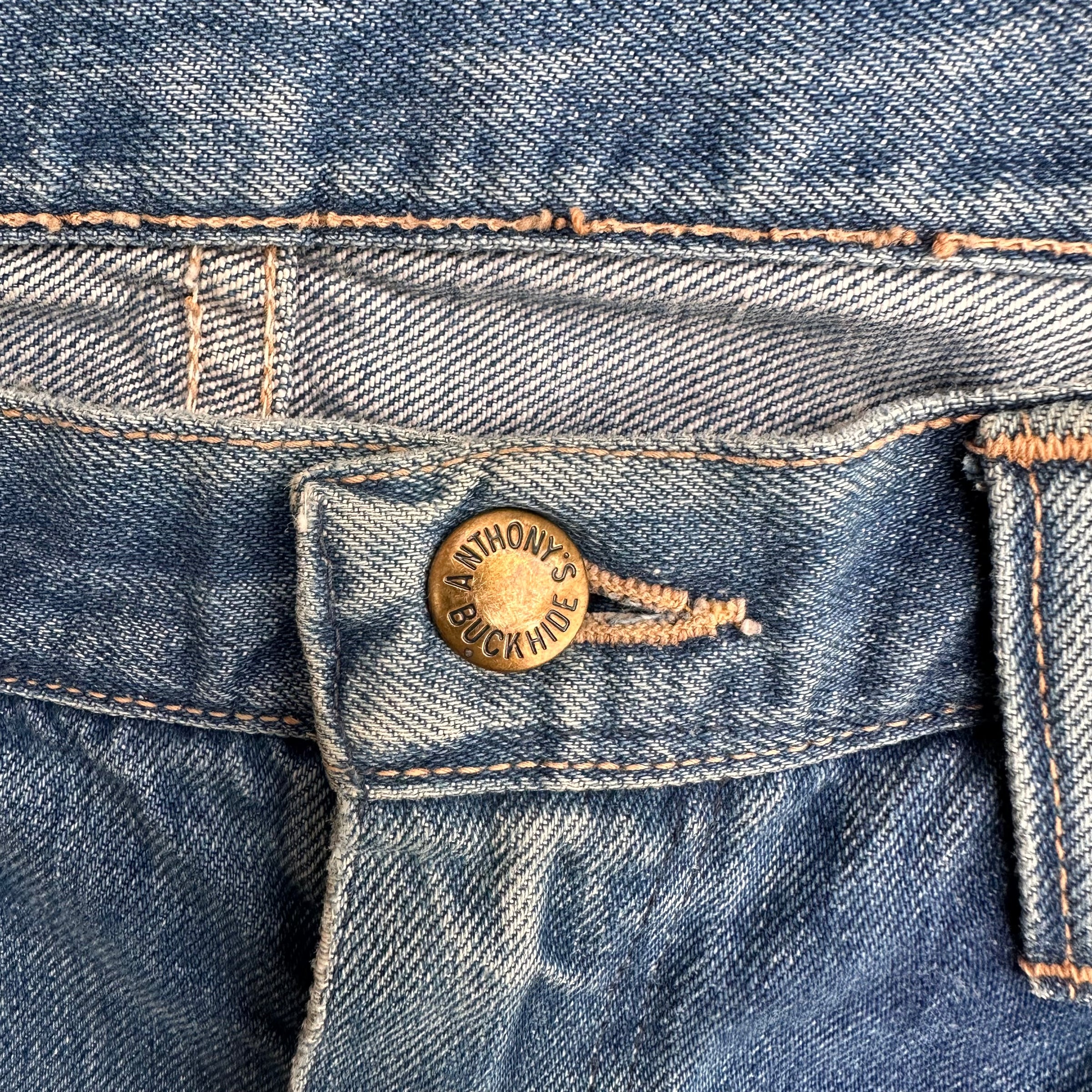 1950’s Anthony’s Buckhide Denim Jeans 34” Waist