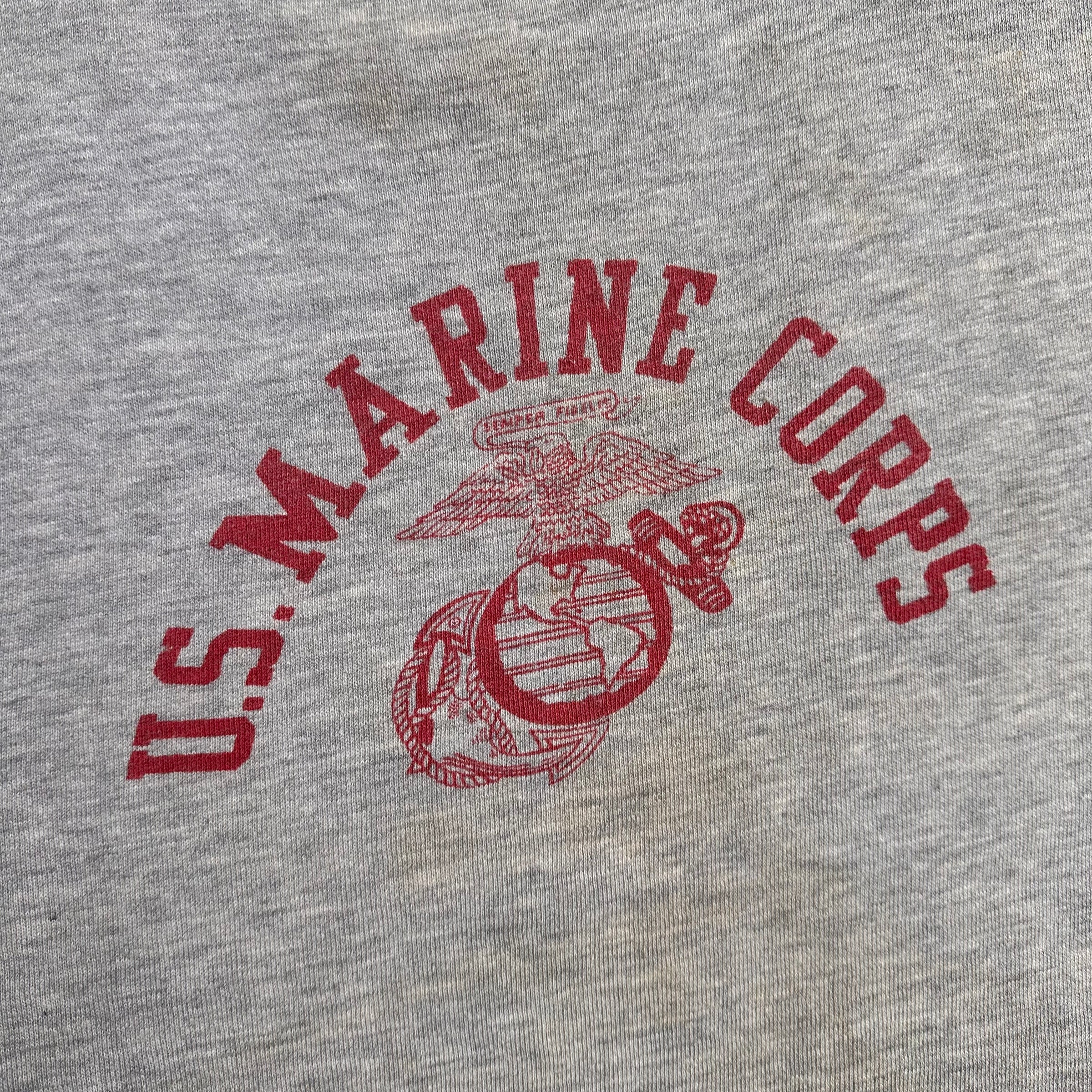 1950’s US Marine Corps Short Sleeve Sweatshirt 21” Chest