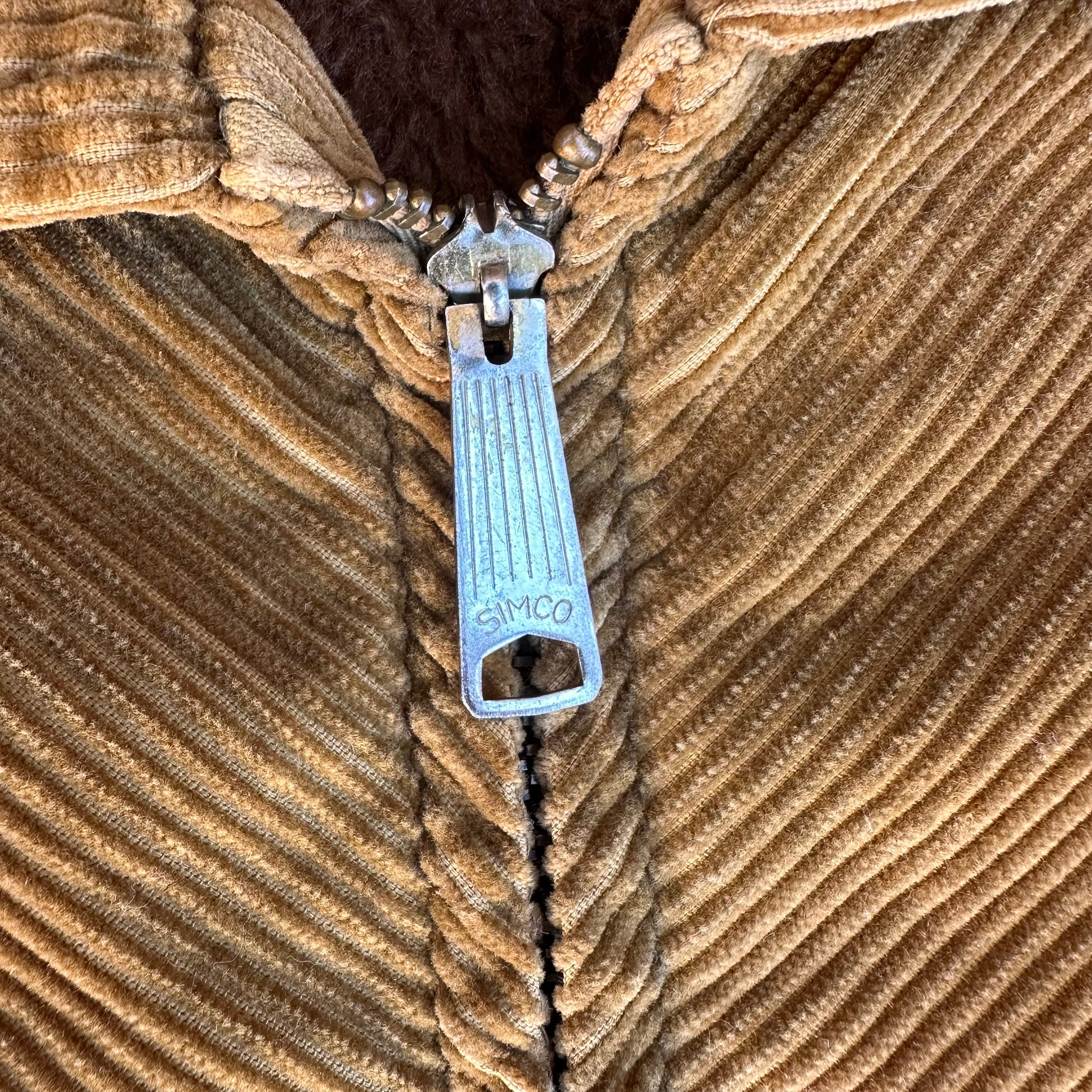 1970’s National Sportswear Sherpa Lined Corduroy Jacket 23” Chest