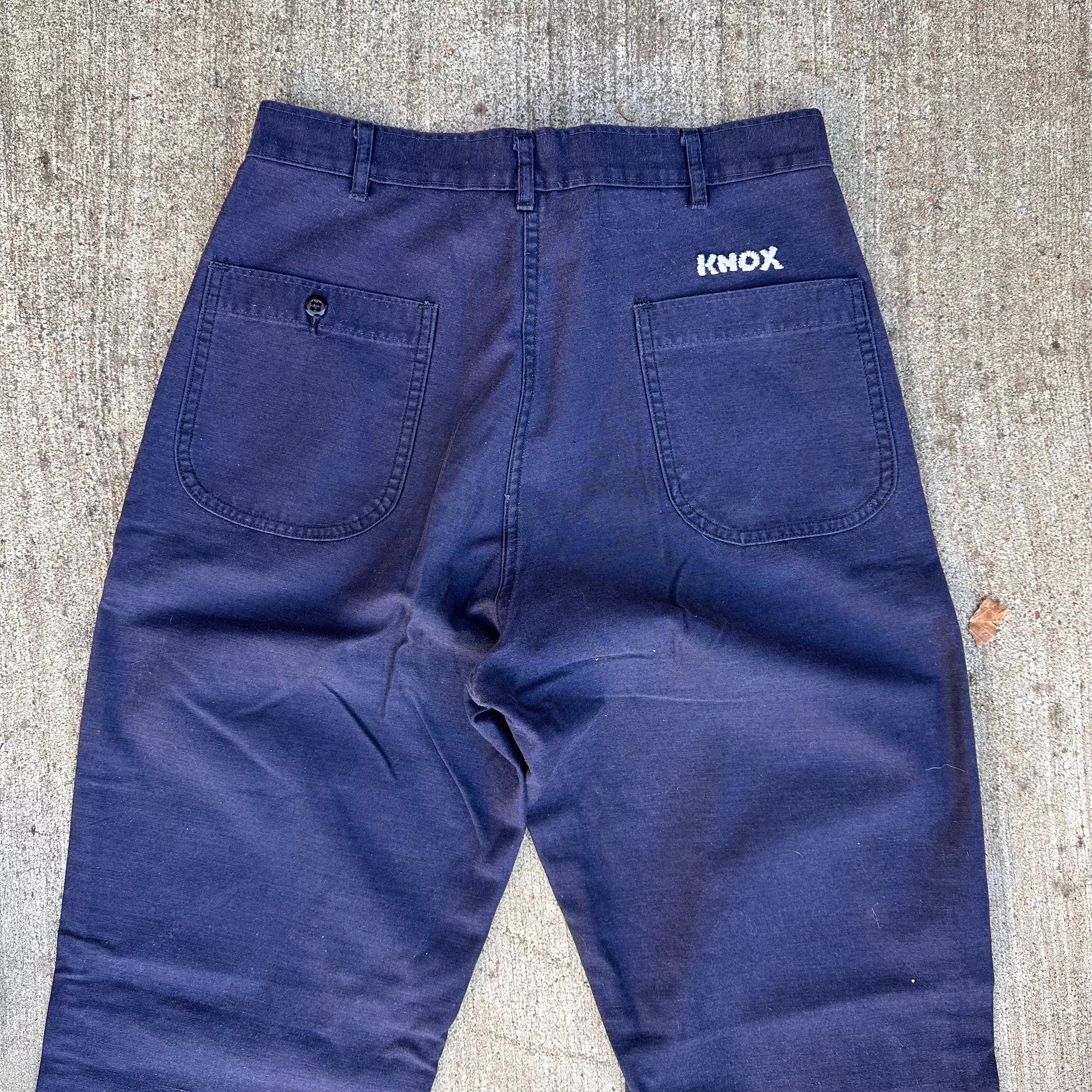 1970’s US Navy Dark Blue Utility Trousers 30” x 31”