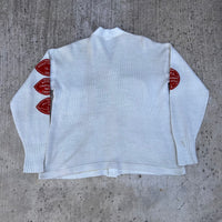 1950’s/60’s Patched Indian Head Letterman Cardigan Sweater Size 46