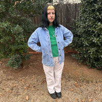 1980’s LL Bean Shawl Collar Denim Jacket 21” Chest