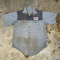 1970’s Coop Patched Two Tone Work Shirt Large
