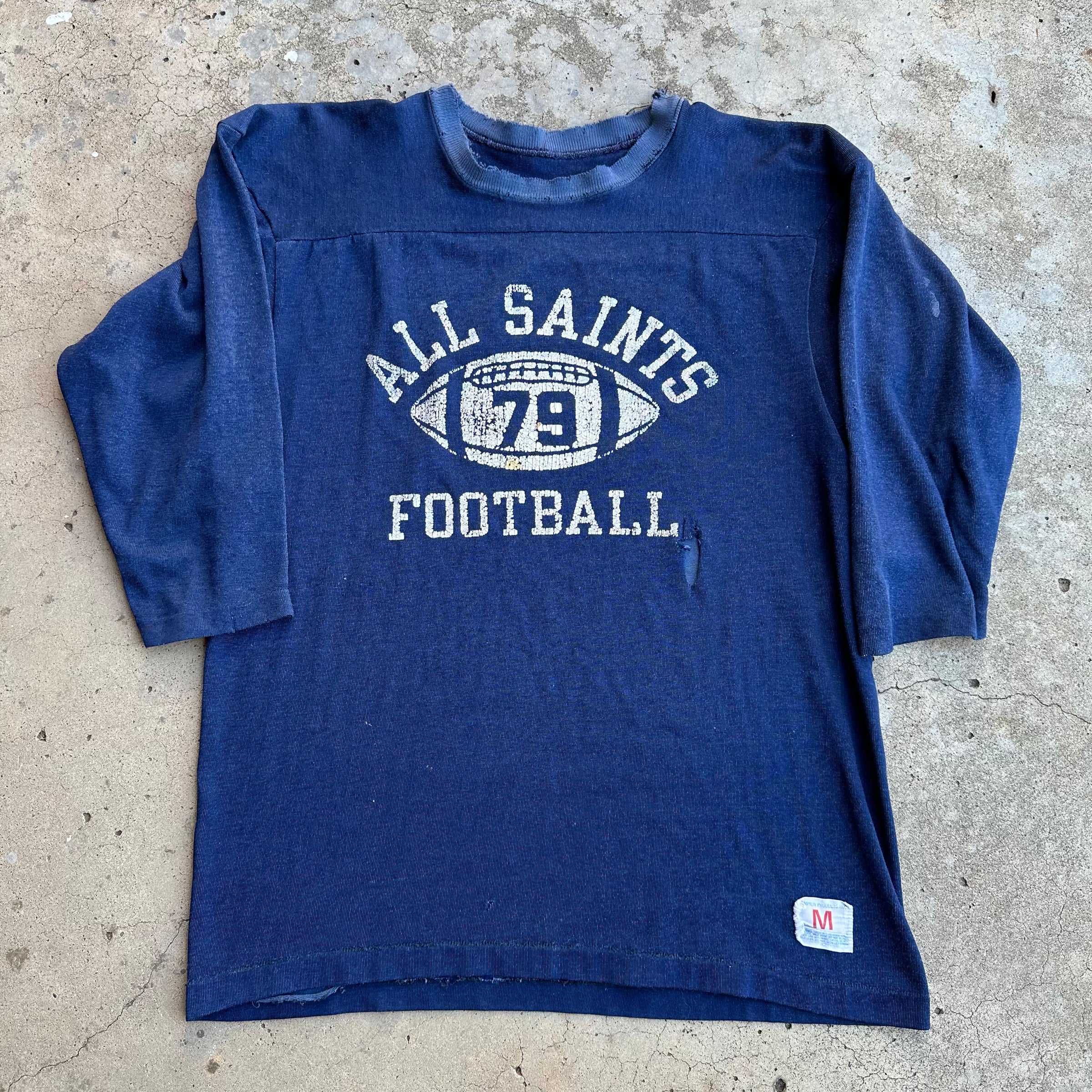 1960’s/70’s All Saints Champion Durene Football Jersey Medium