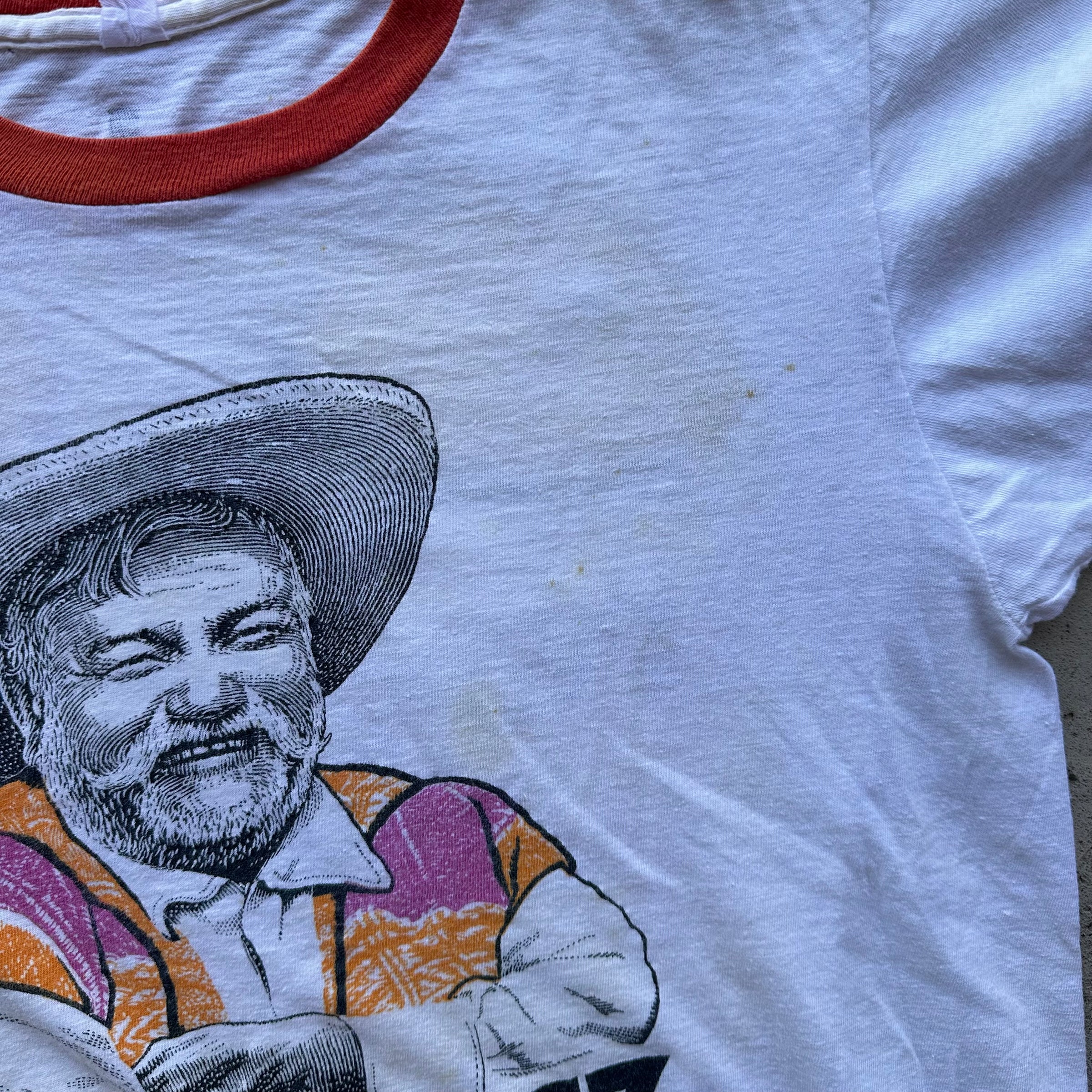 1970’s Pepe Lopez Tequila “Suck A Lemon” Ringer T-Shirt Small