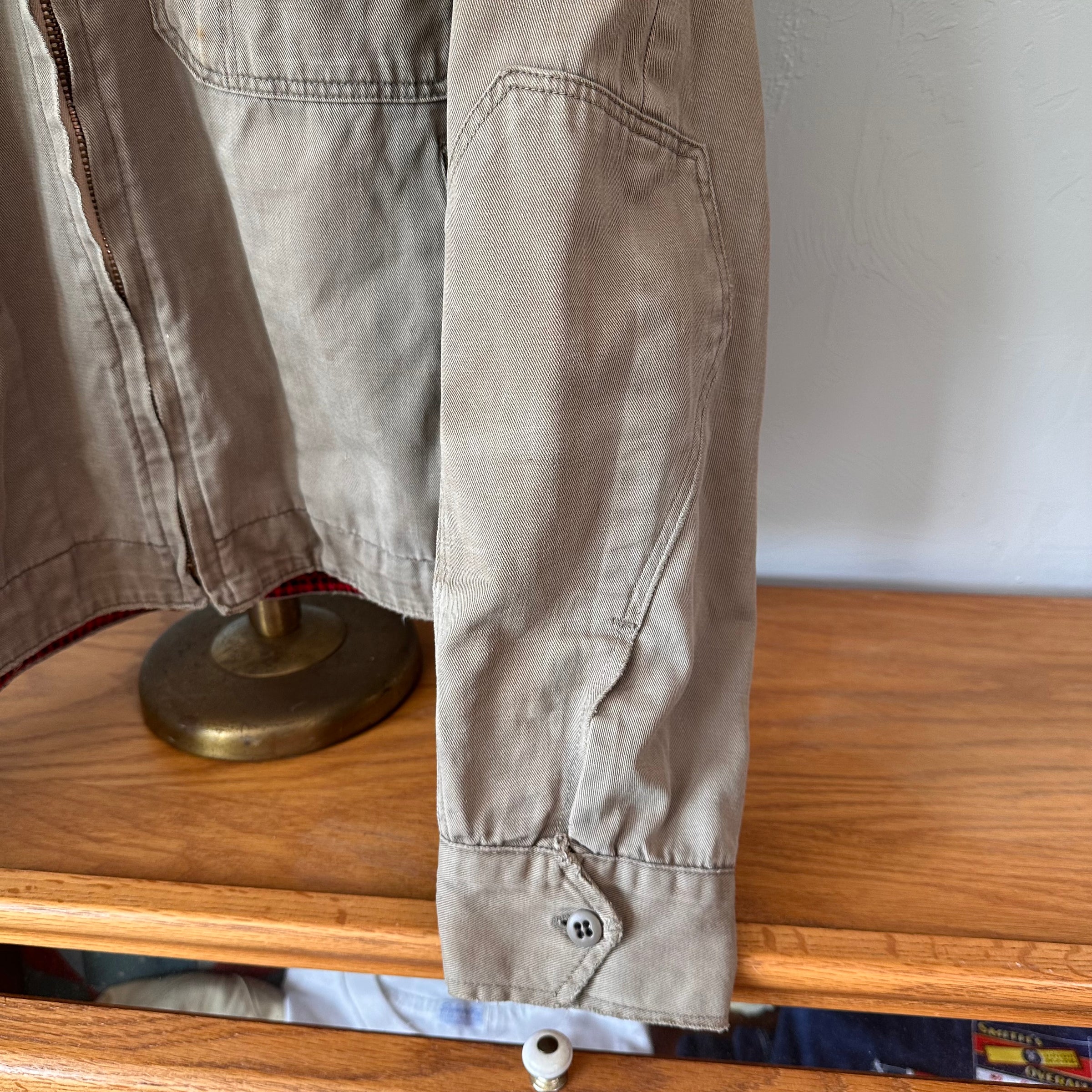 1950’s Kem Wear Gingham Lined Work Jacket Medium