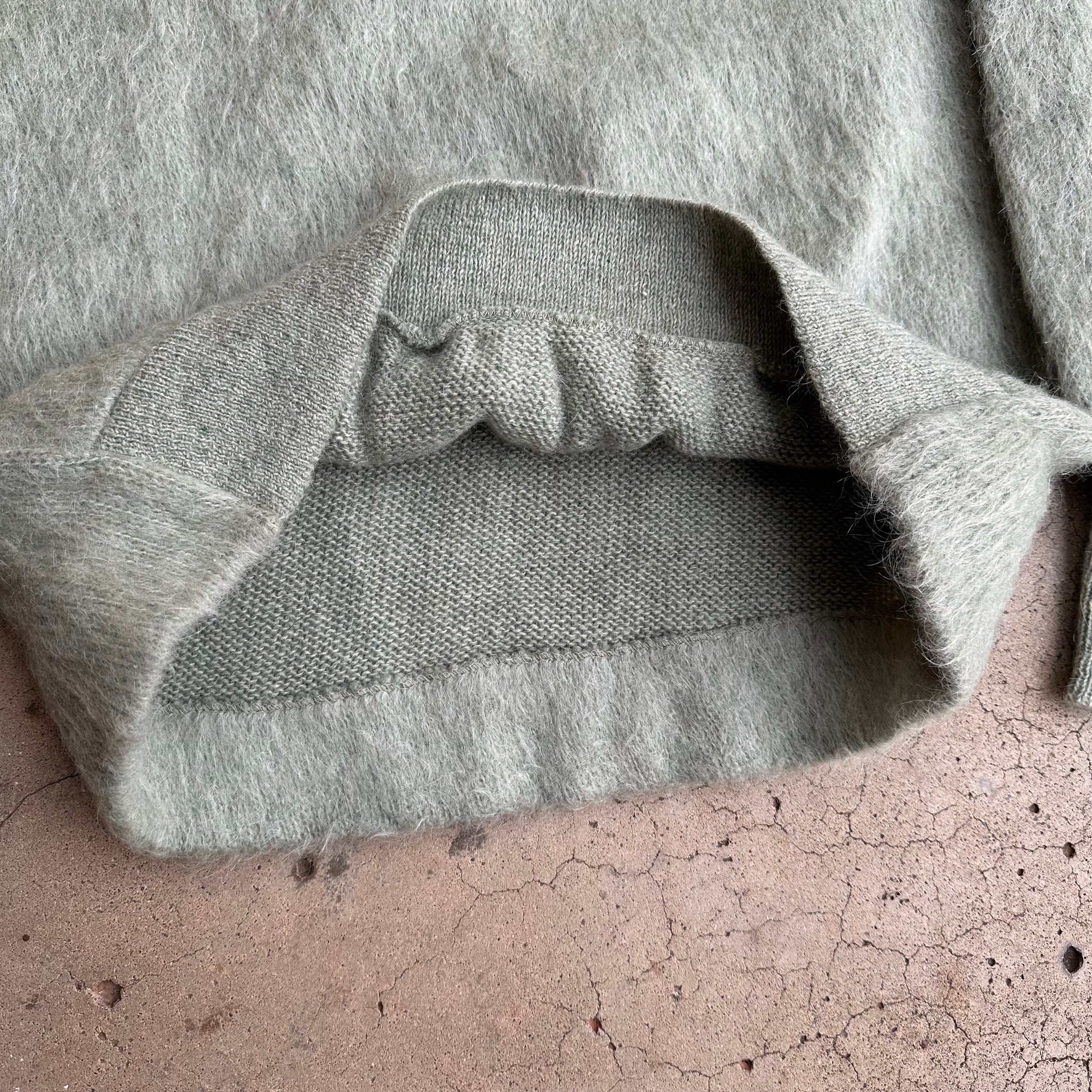 1960’s Campus Lace Up Mohair Sweater Medium