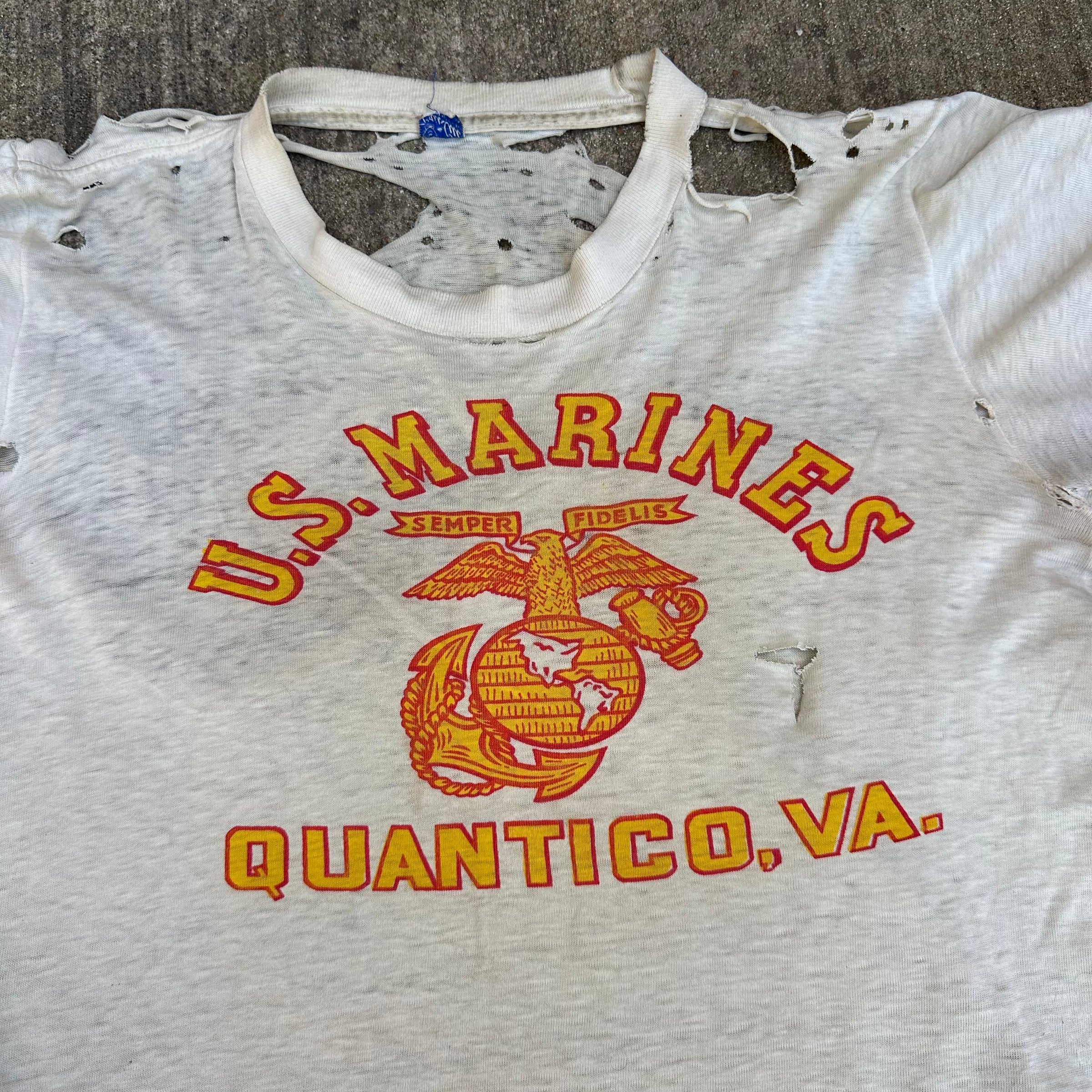 1950’s Thrashed US Marines T-Shirt Medium