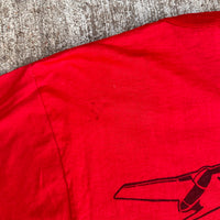 1960’s Deadstock “Fly The Friendly Skies of Vietnam” United Airlines Slogan T-Shirt Size 46