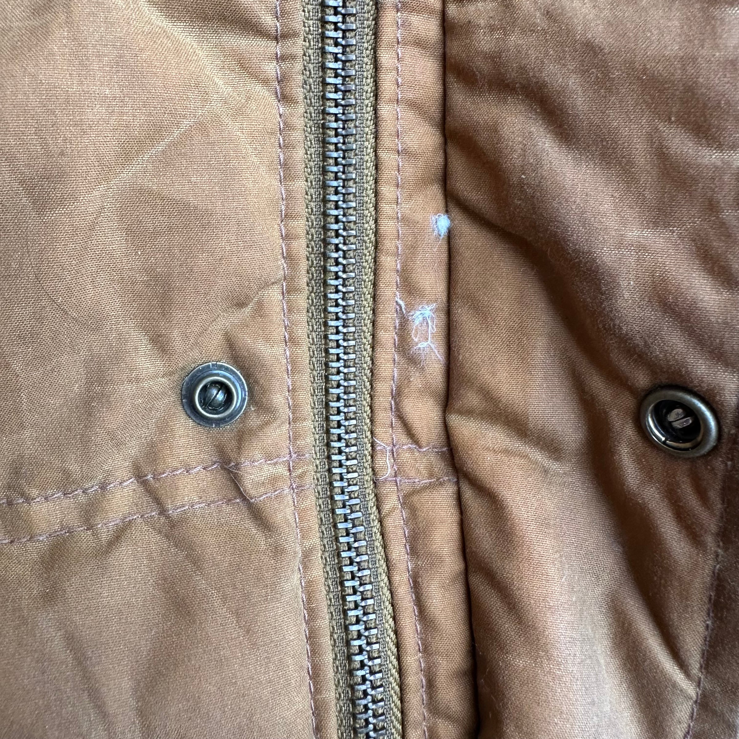 Filson Waxed Canvas Down Cruiser Vest Large
