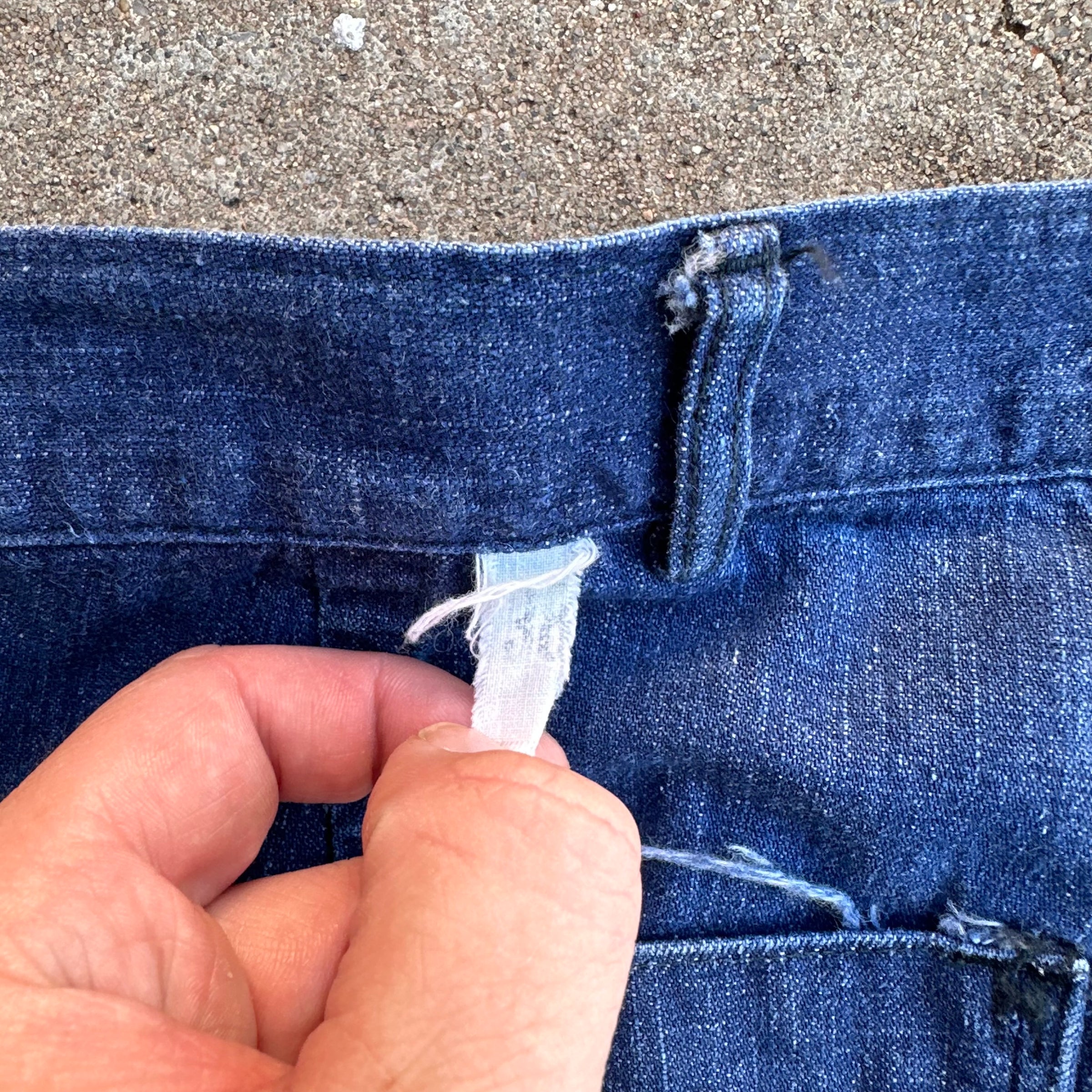 1940’s/50’s US Navy Denim Trousers 36” x 31”