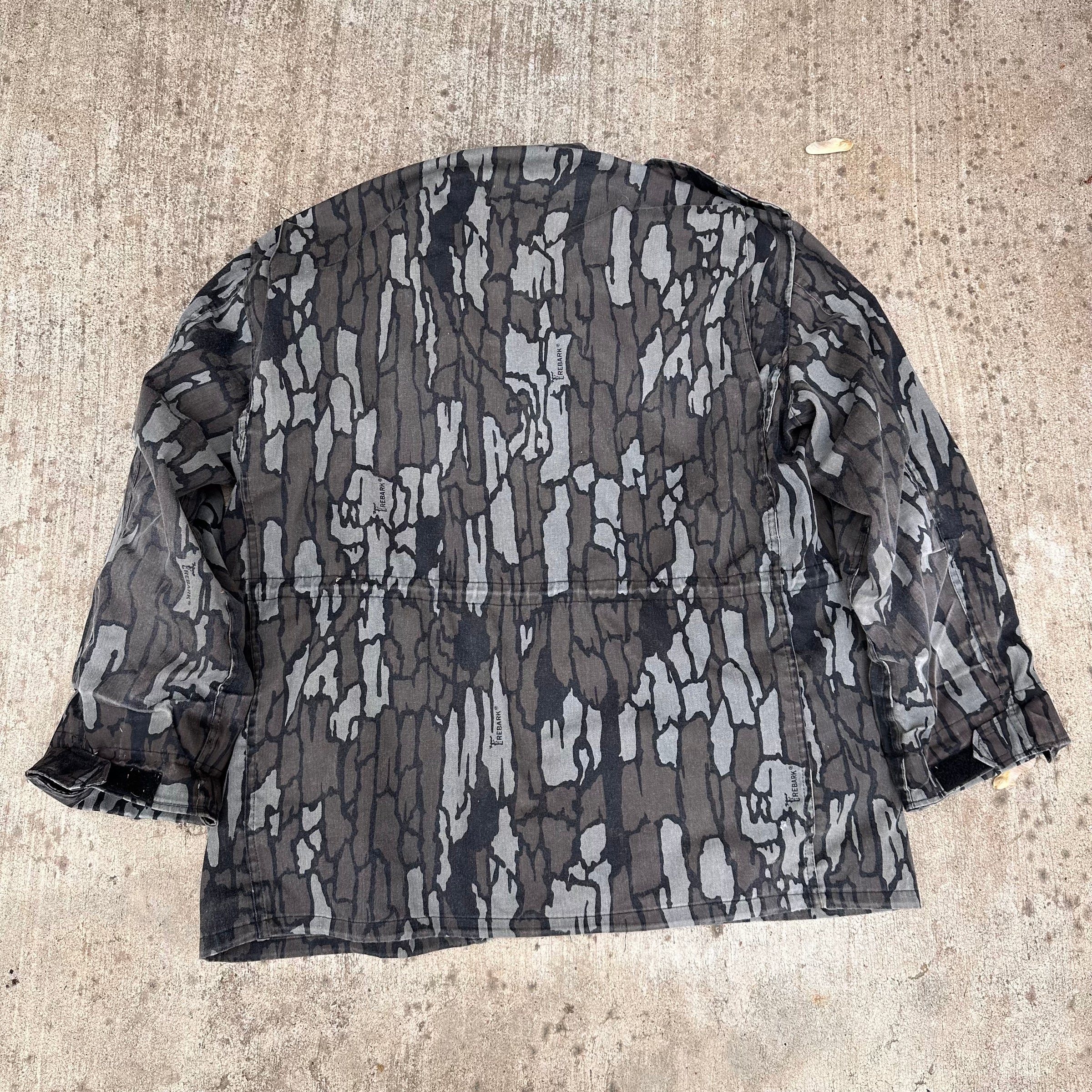 1980’s/90’s Duck Bay Trebark Camo M-65 Field Jacket Large