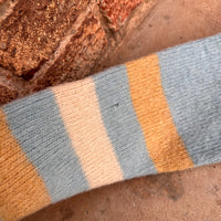 1960’s Light Blue Striped Mohair Cardigan Sweater Medium