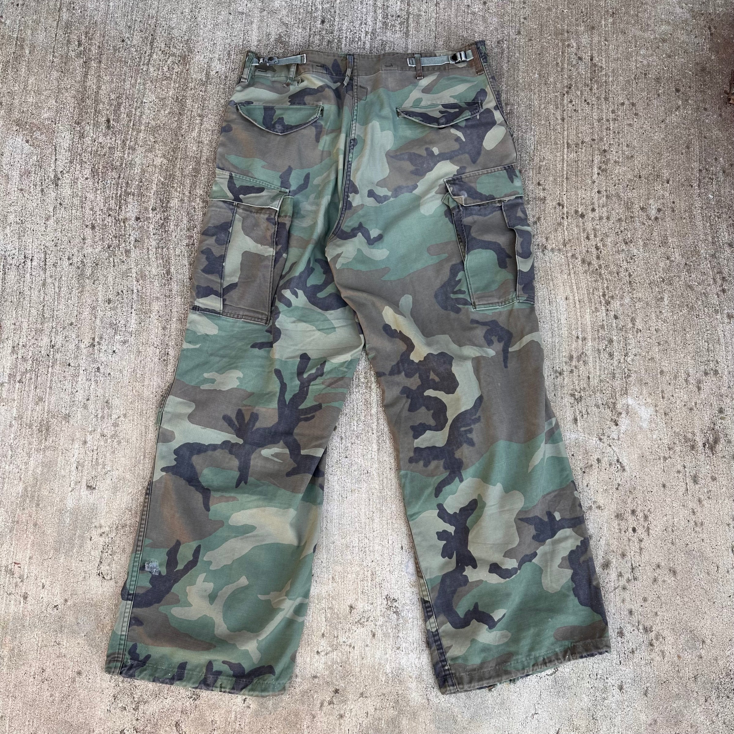 1980’s Woodland Camo M-65 Field  Pants Medium Regular
