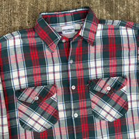 1970’s OshKosh Plaid Cotton Flannel Shirt Large