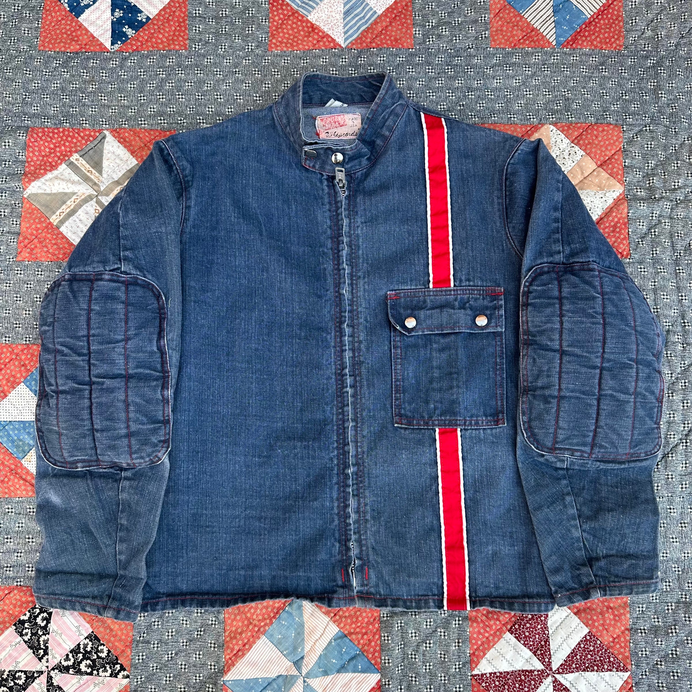 1960’s Pro’s Pick Whipcord Denim Motorcycle Jacket 25” Chest