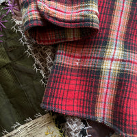 1950’s Washington Dee Cee Plaid Cotton Flannel Shirt 23.5" Chest