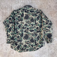 1970’s/80’s Cabelas Hunting Camo Brushed Cotton Flannel Shirt XL