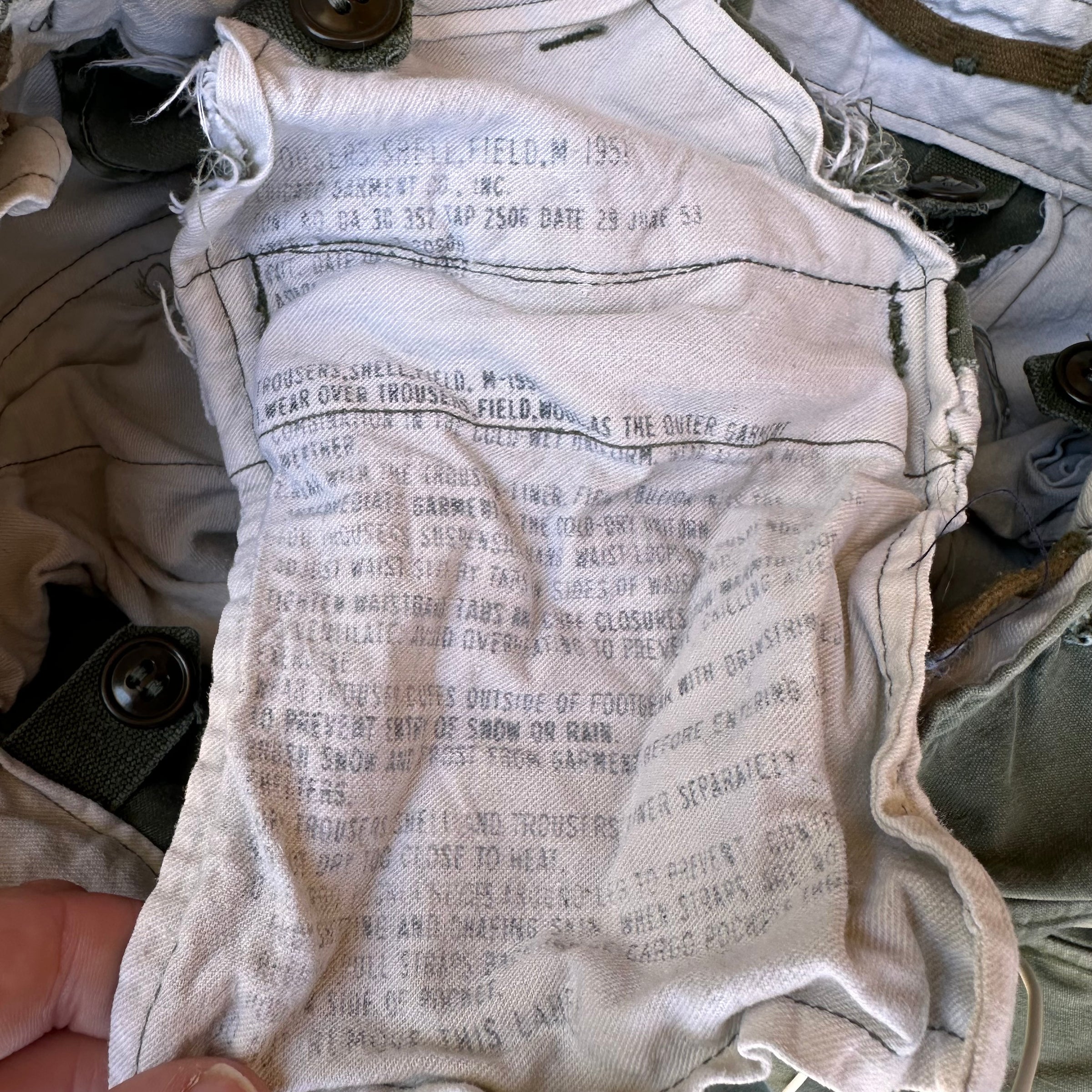 1950’s Tailored M-51 Field Trousers Small Regular 26” - 32” x 30”