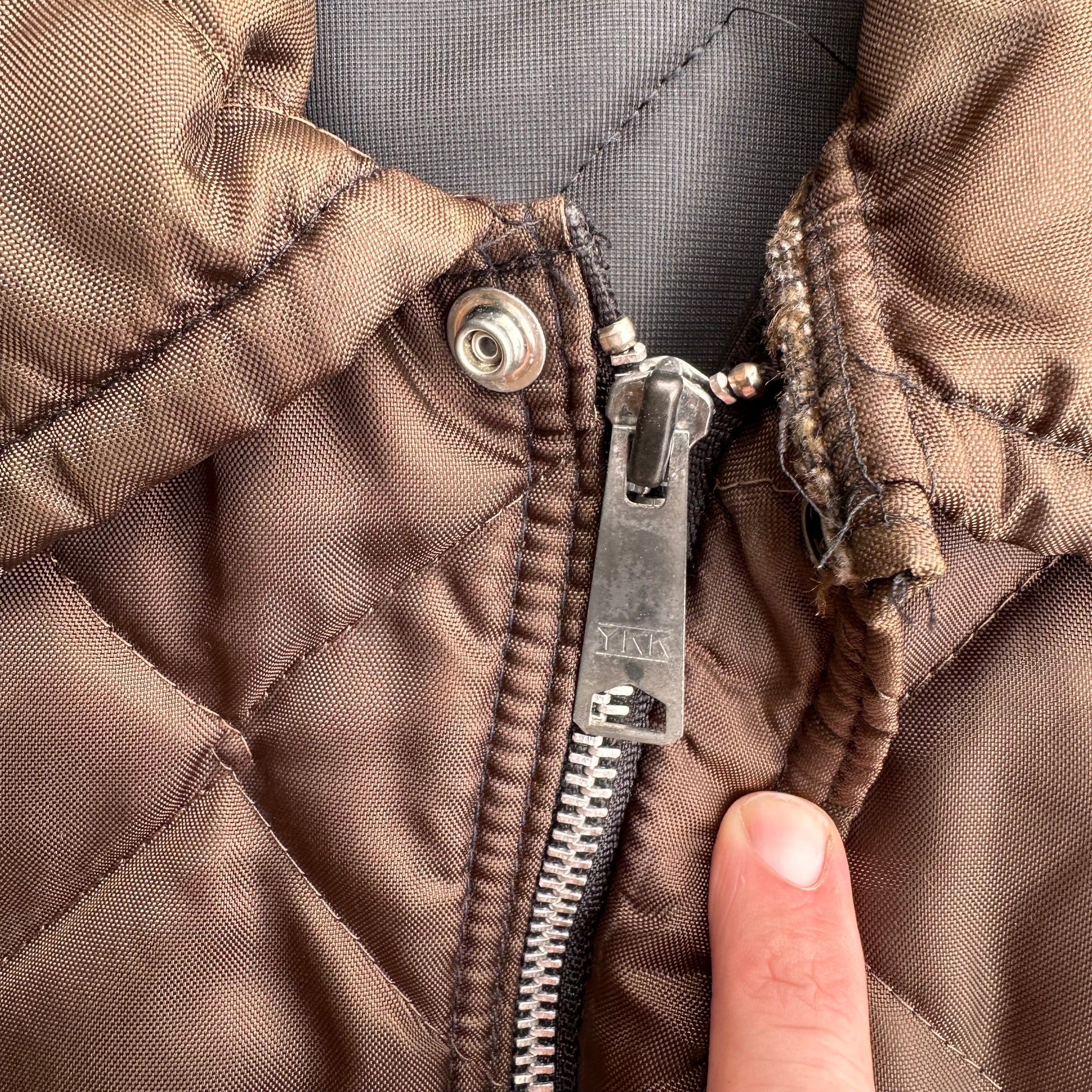 1970’s GMA Faded Brown Quilted Jacket XL