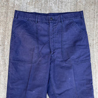 1970’s USN Dark Blue Utility Trousers 34” x 28”