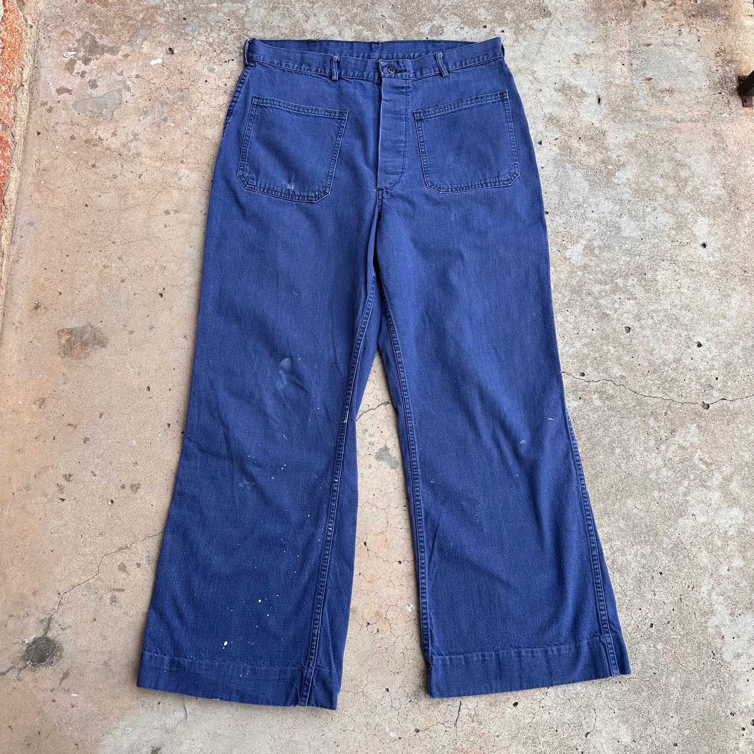 1950’s/60’s US Navy Denim Trousers 34” x 29”