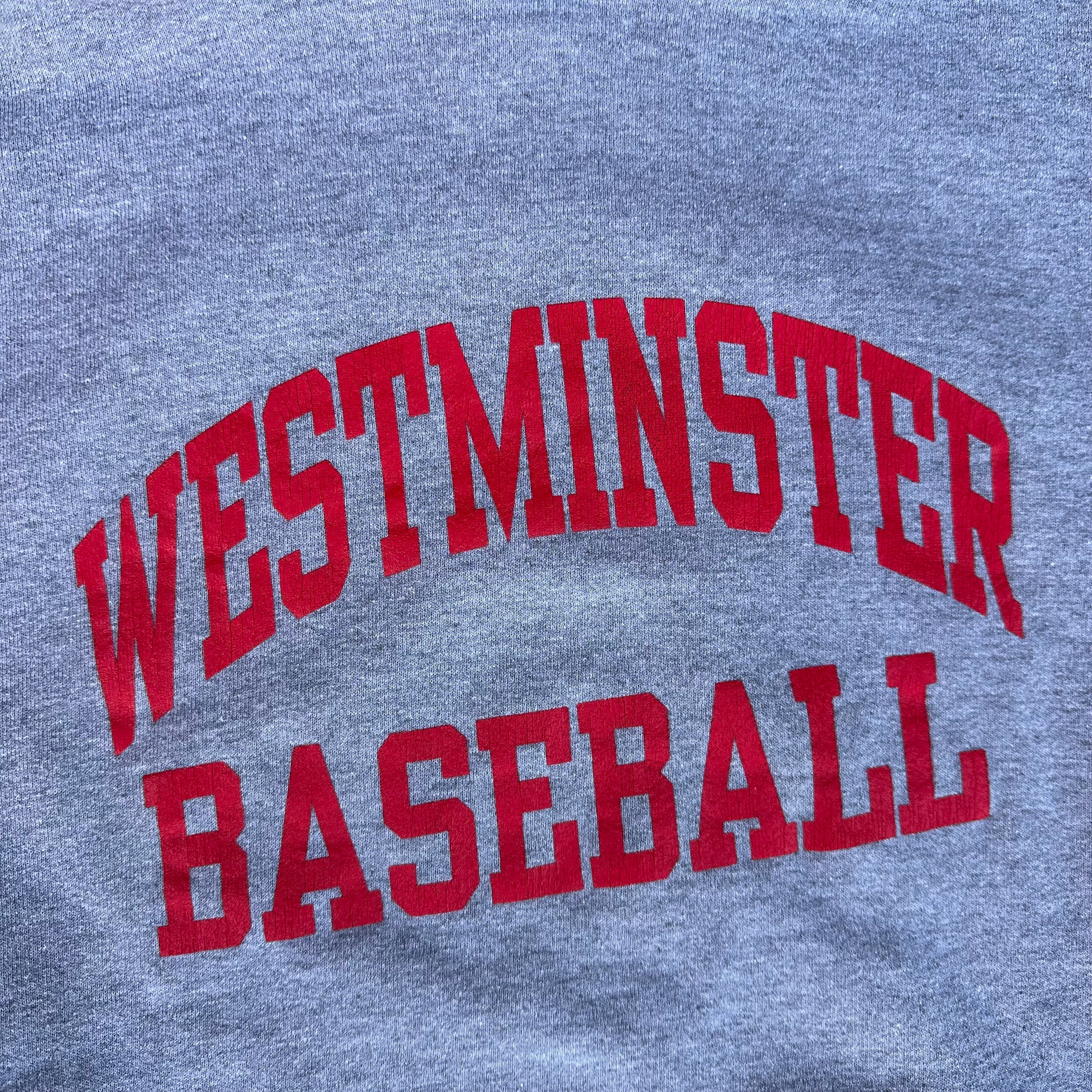 1990’s Westminster Baseball Russell Athletic Hooded Sweatshirt Large