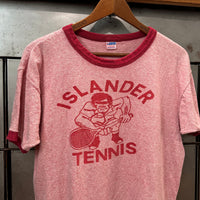 1970’s Islander Tennis Champion Blue Bar Ringer T-Shirt Large