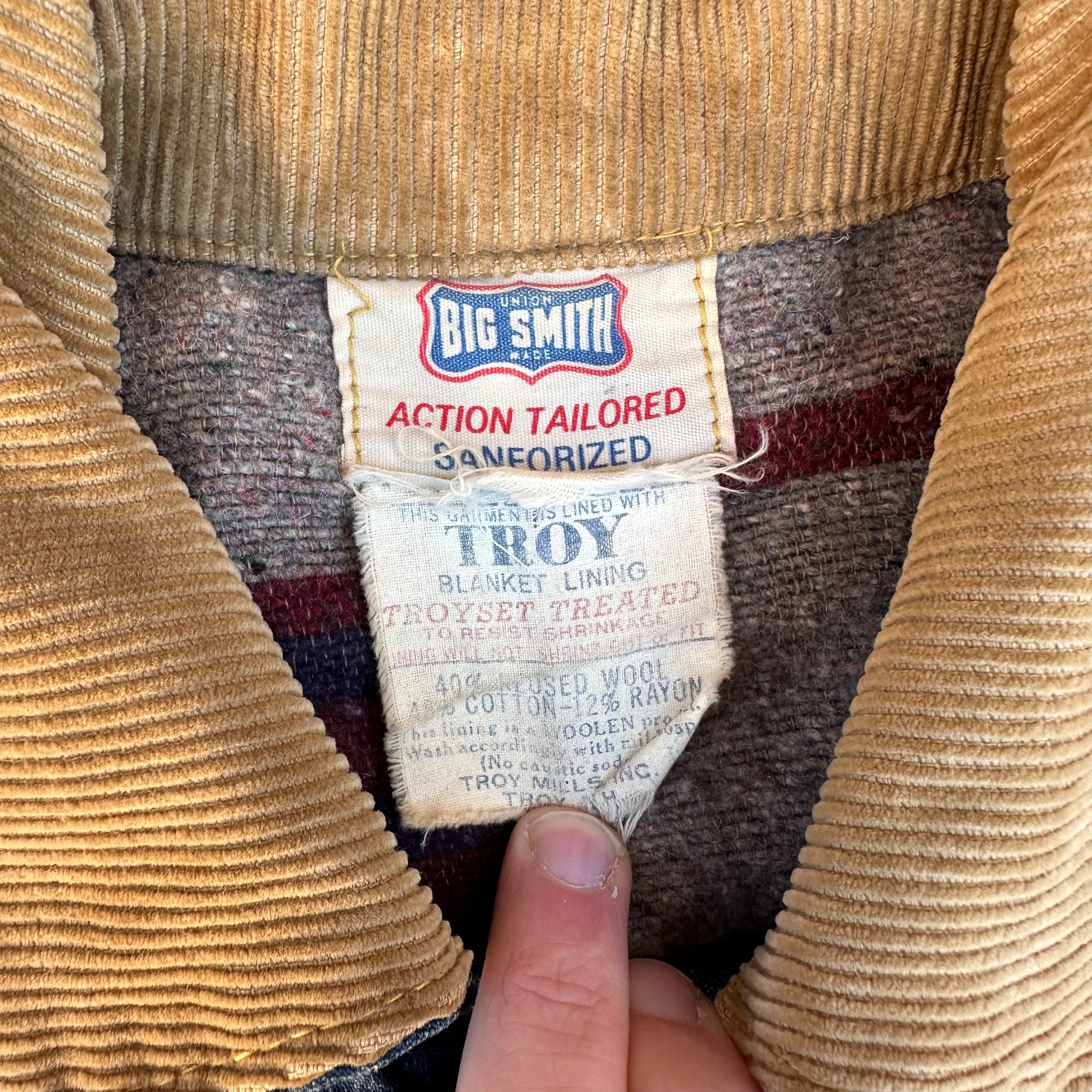 1950’s Big Smith Blanket Lined Denim Jacket Medium