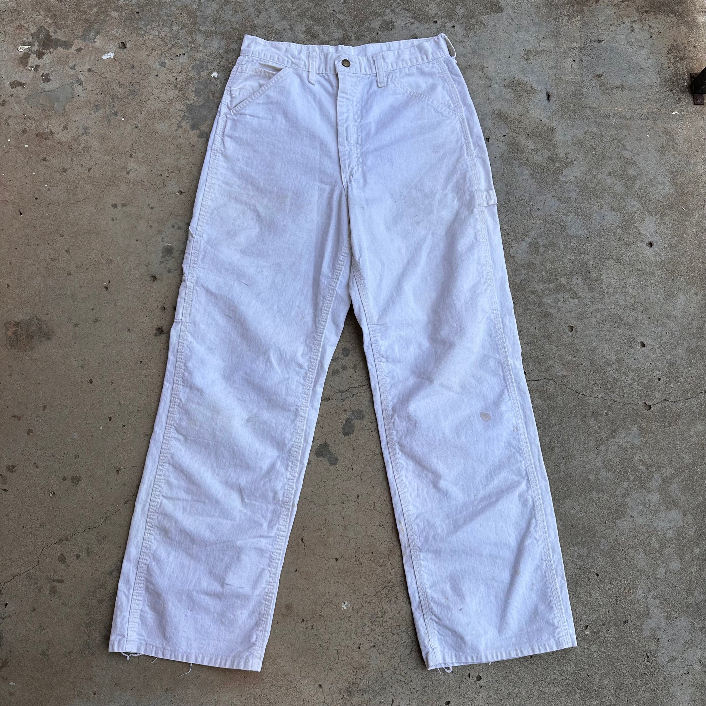 1960’s/70’s Lee White Carpenter Pants 28” x 28”