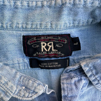1990’s RRL Chambray Work Shirt Large