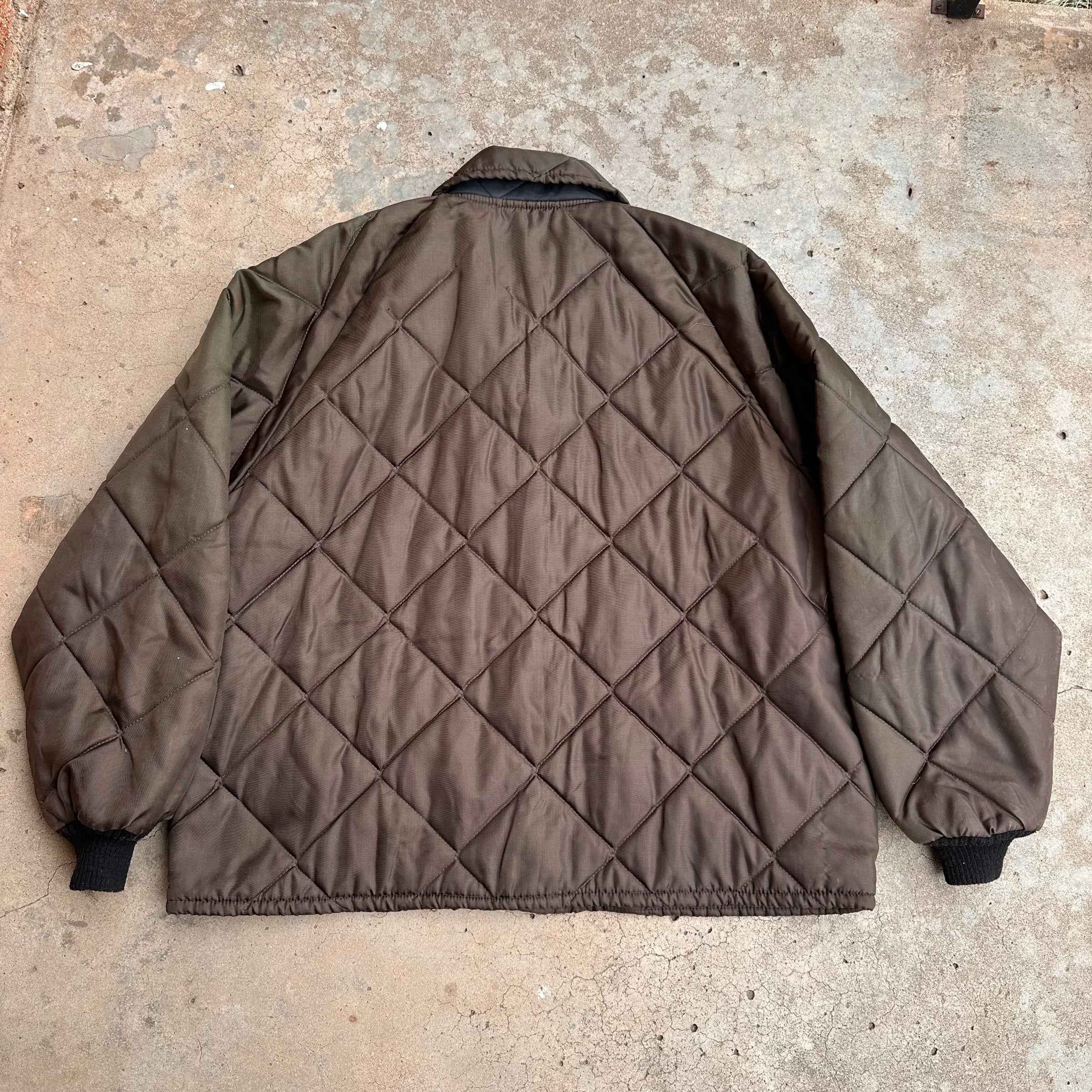 1970’s GMA Faded Brown Quilted Jacket XL